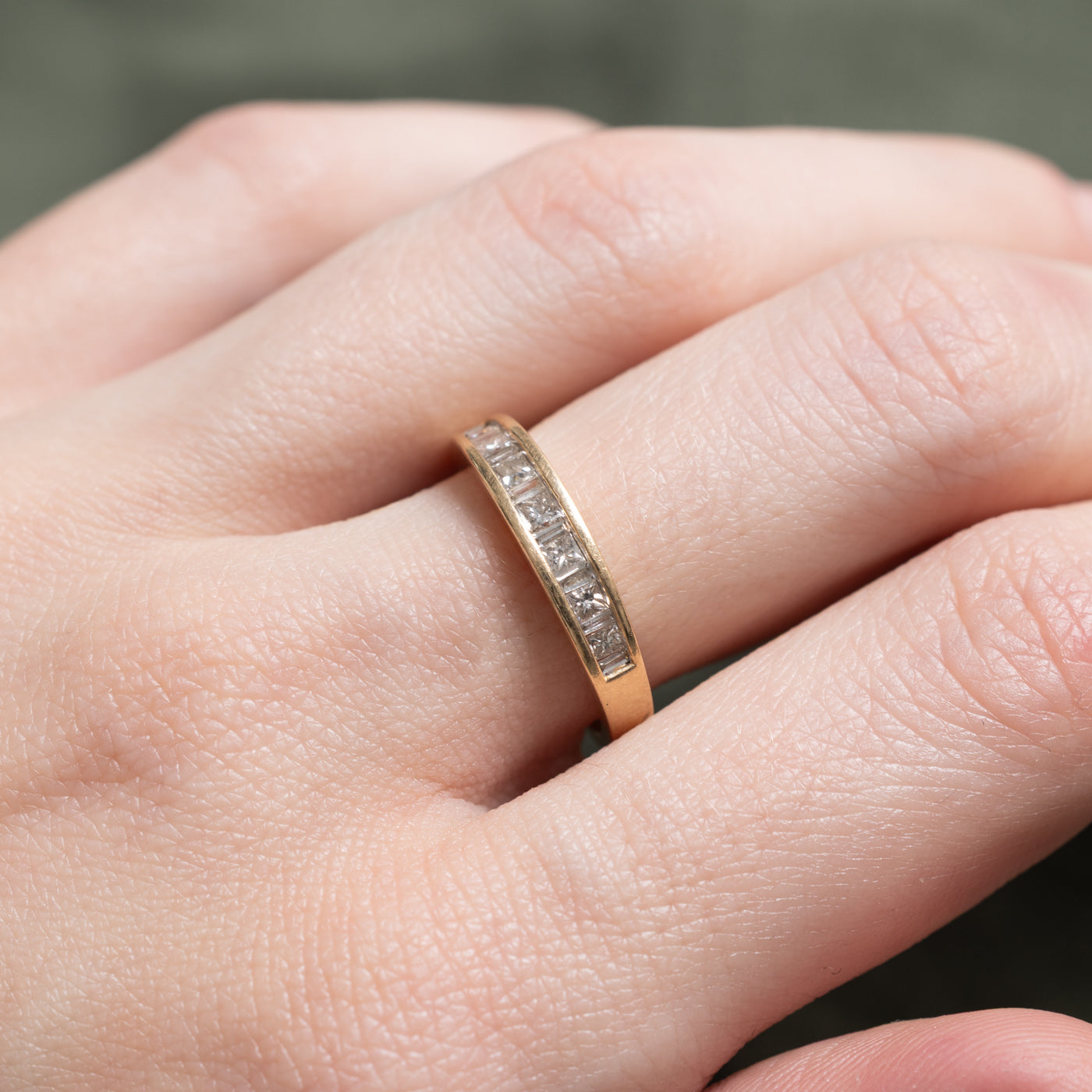 Channel Set Princess Cut Diamond Band | 0.30ctw | SZ 6.5