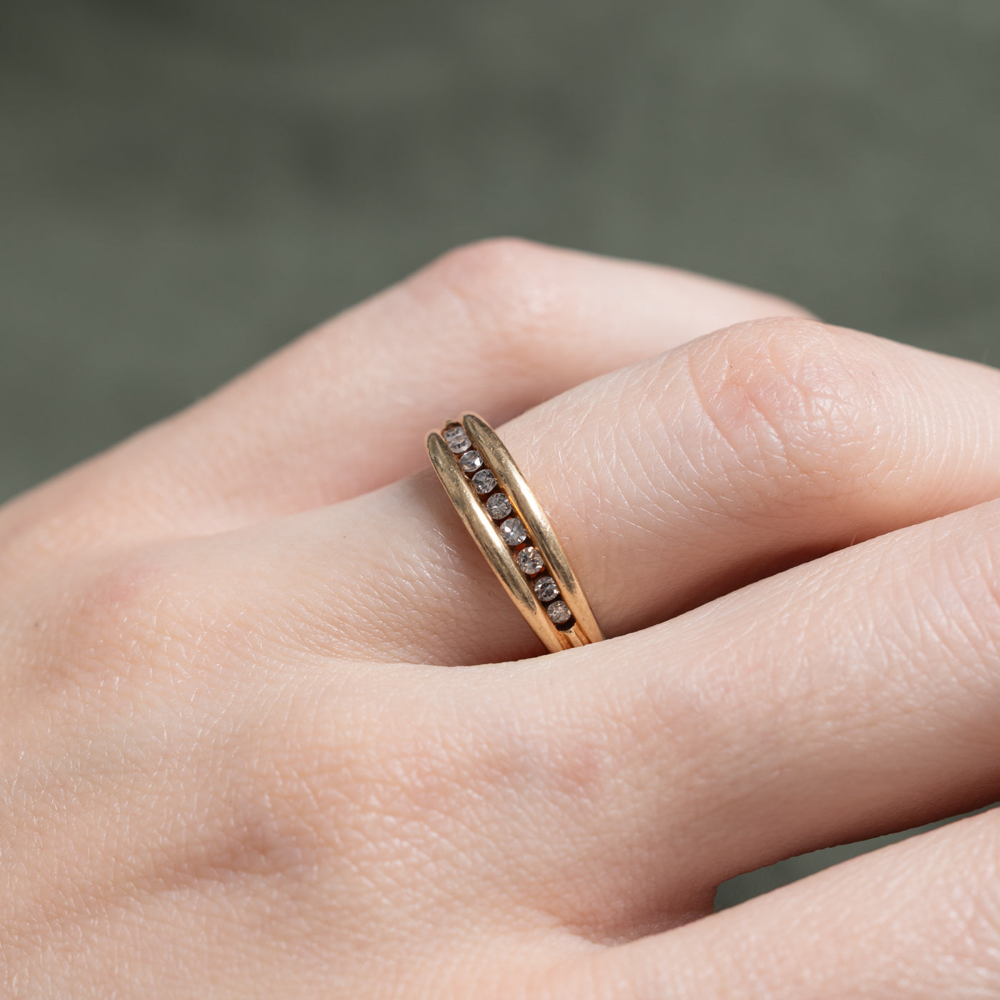 Channel Set Semi Eternity Diamond Band | 0.20ctw | SZ 4.75