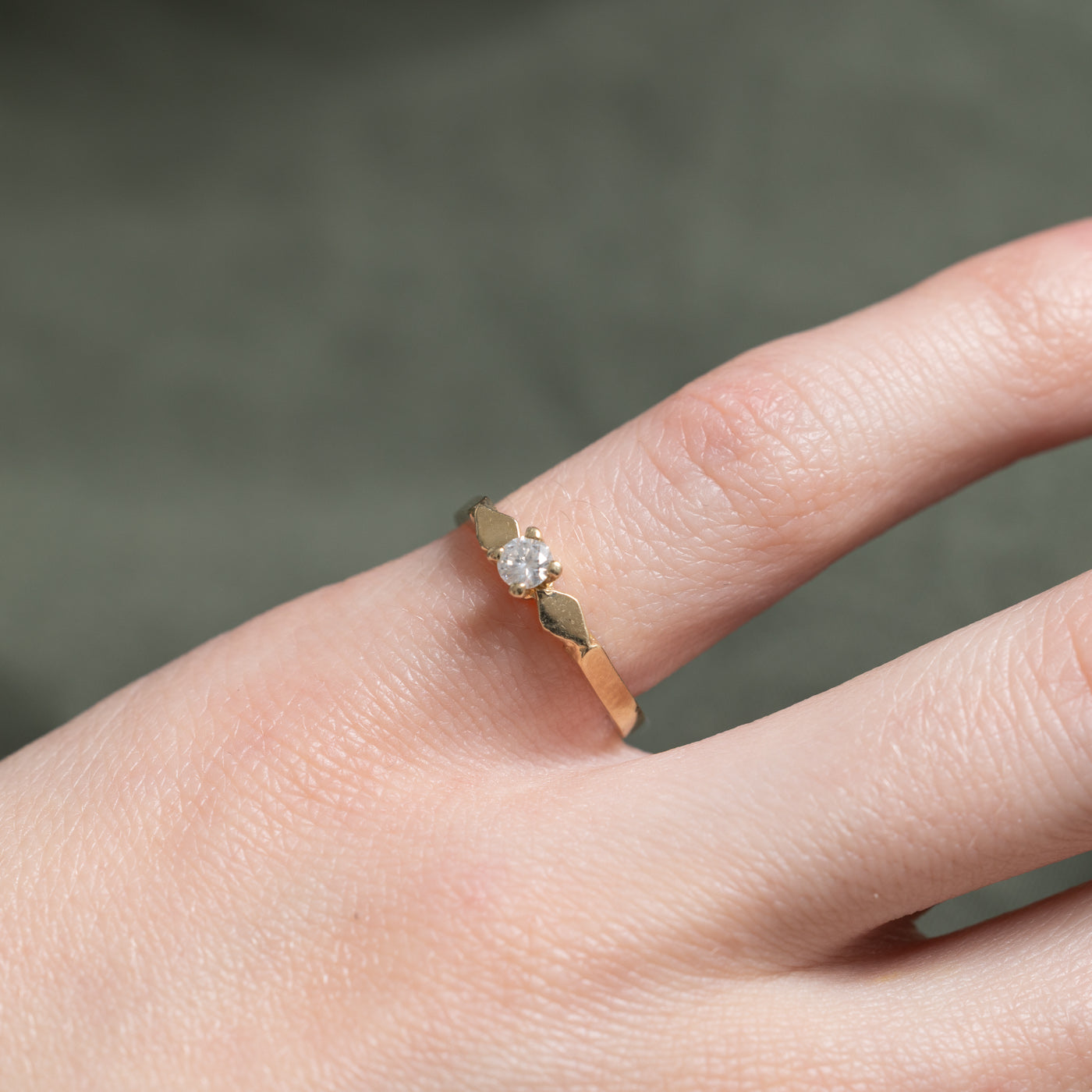 Solitaire Diamond Ring | 0.12ct | SZ 4