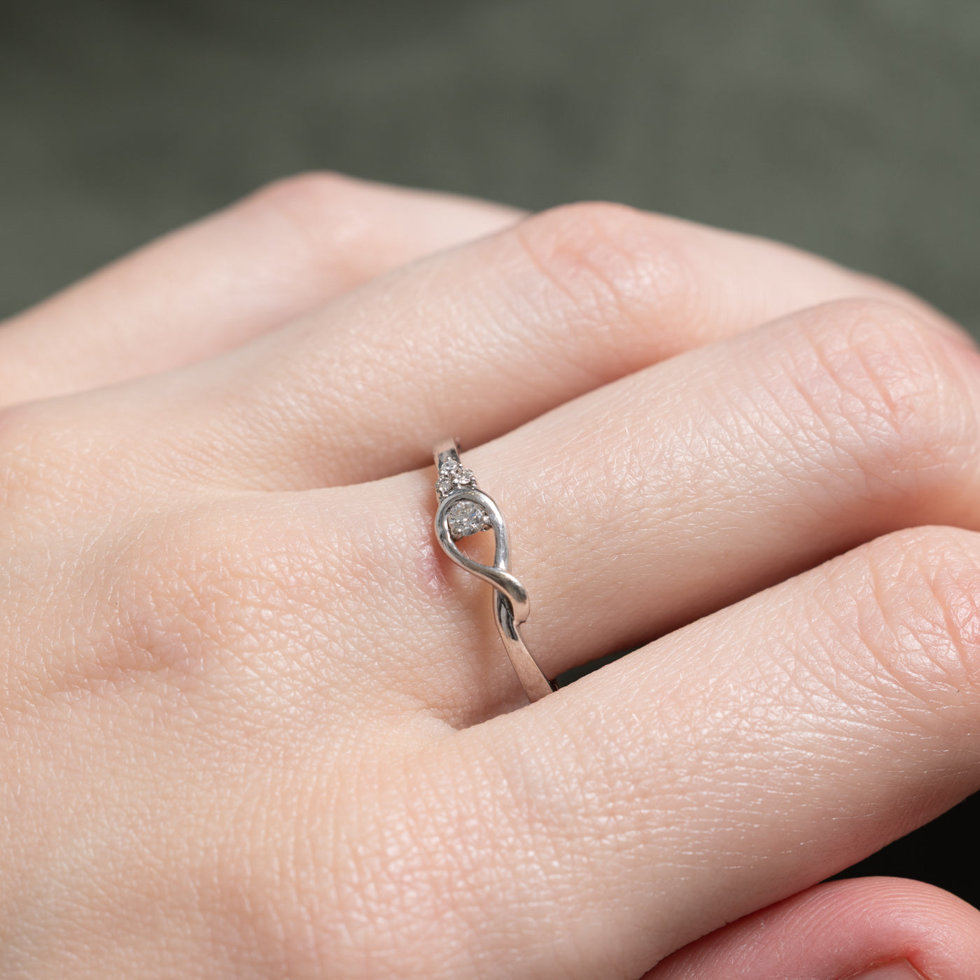 Diamond Openwork Cross Over Ring | 0.10ctw | SZ 8.25