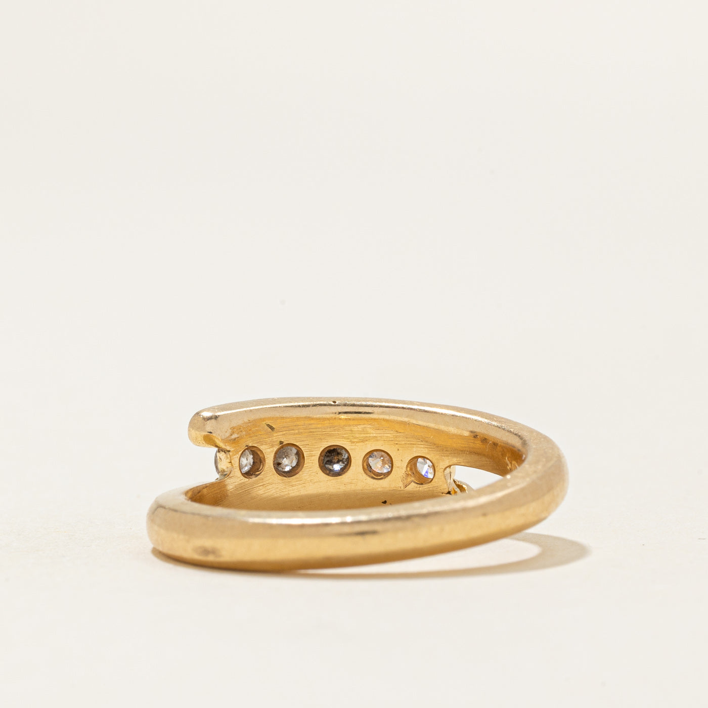 Five Stone Diamond Bypass Ring | 0.35ctw | SZ 6.75 |