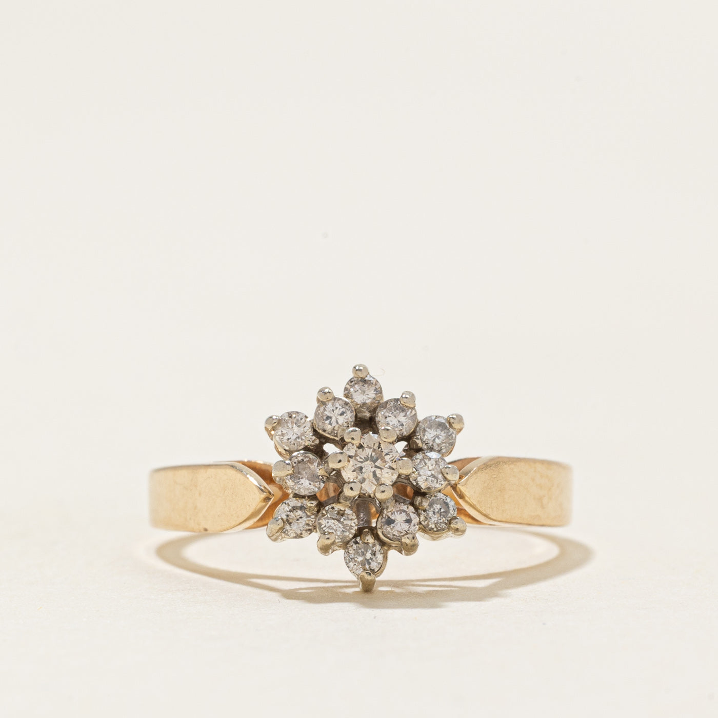 Diamond Petal Cluster Ring | 0.23ctw | SZ 5.0 |