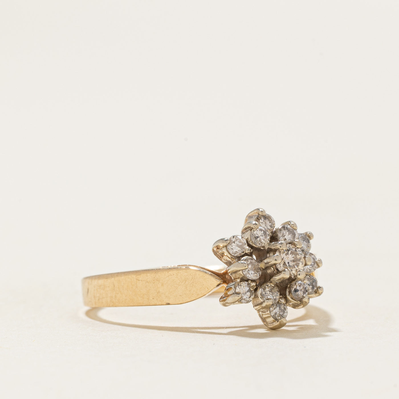 Diamond Petal Cluster Ring | 0.23ctw | SZ 5.0 |