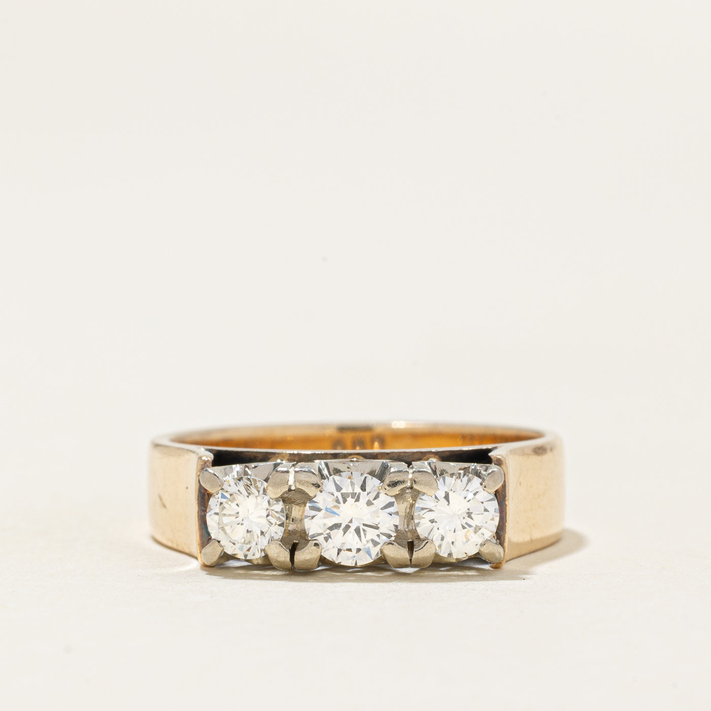 Three Stone Diamond Ring | 0.25ct, 0.38ctw | SZ 6.75 |