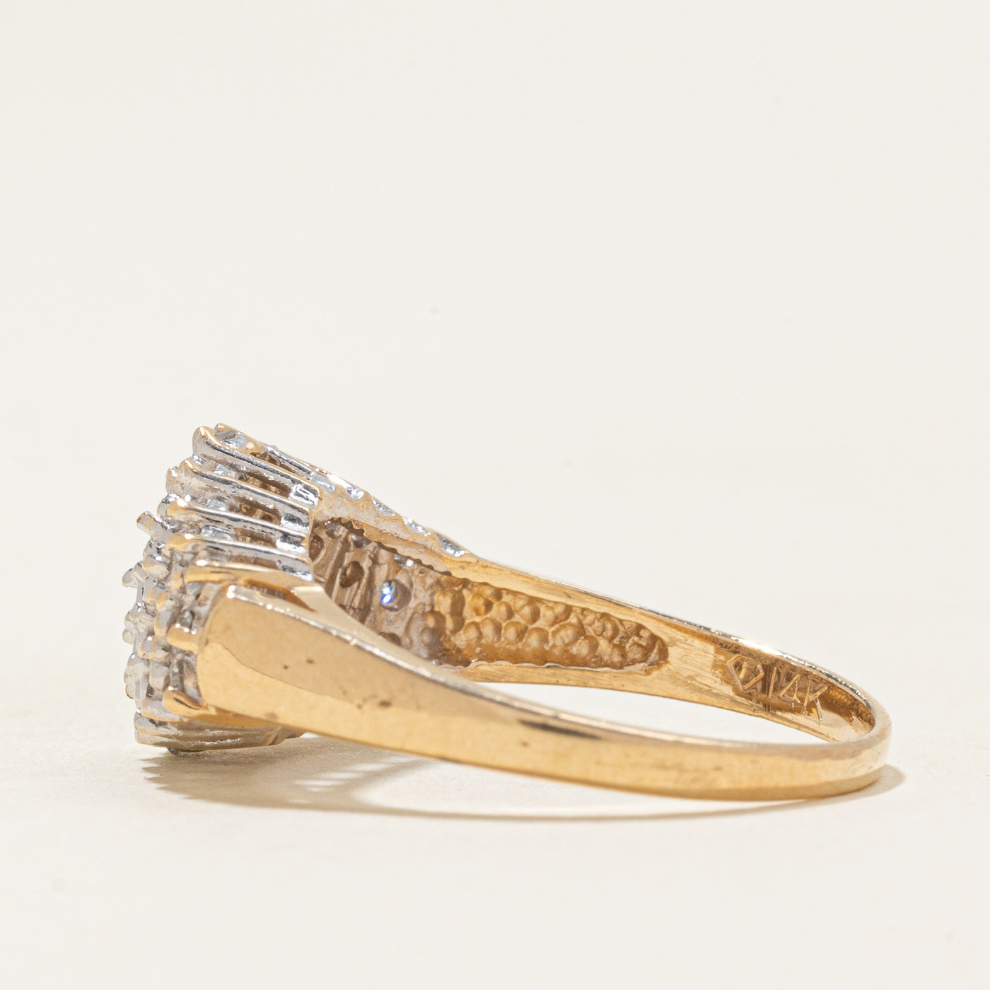 Pave Set Diamond Cluster Ring | 0.43ctw | SZ 6.75 |