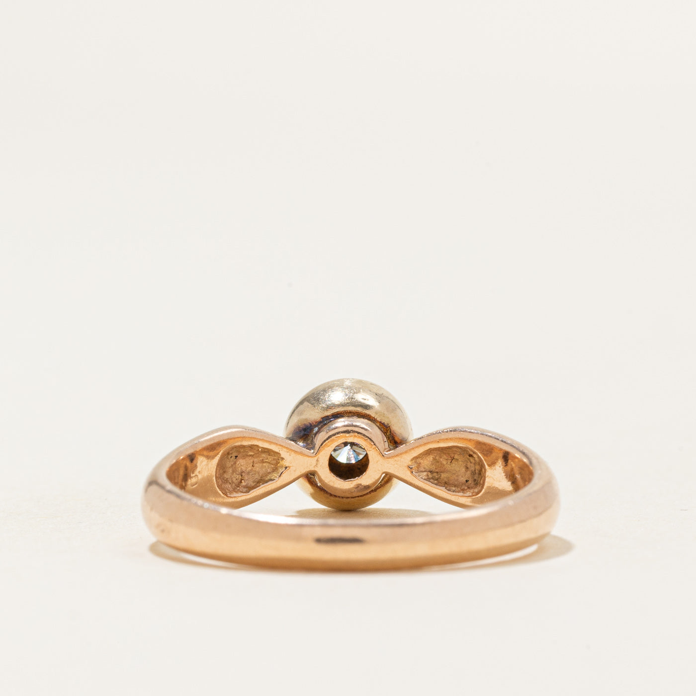 Flush Set Diamond Reverse Tapered Ring | 0.18ct | SZ 9.25 |