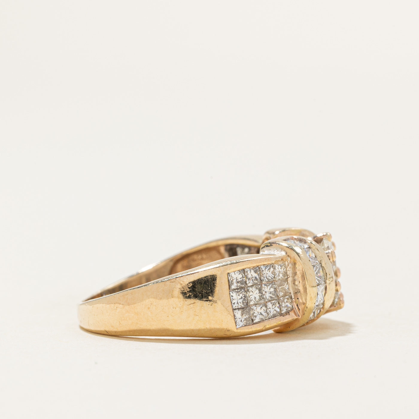 Diamond Clulster Bow Ring | 1.35ctw | SZ 8.0 |