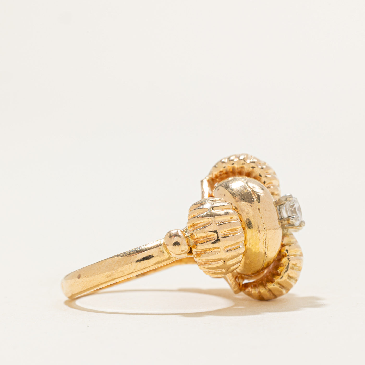 Two Stone Diamond Abstract Cocktail Ring | 0.31ctw | SZ 8.0 |