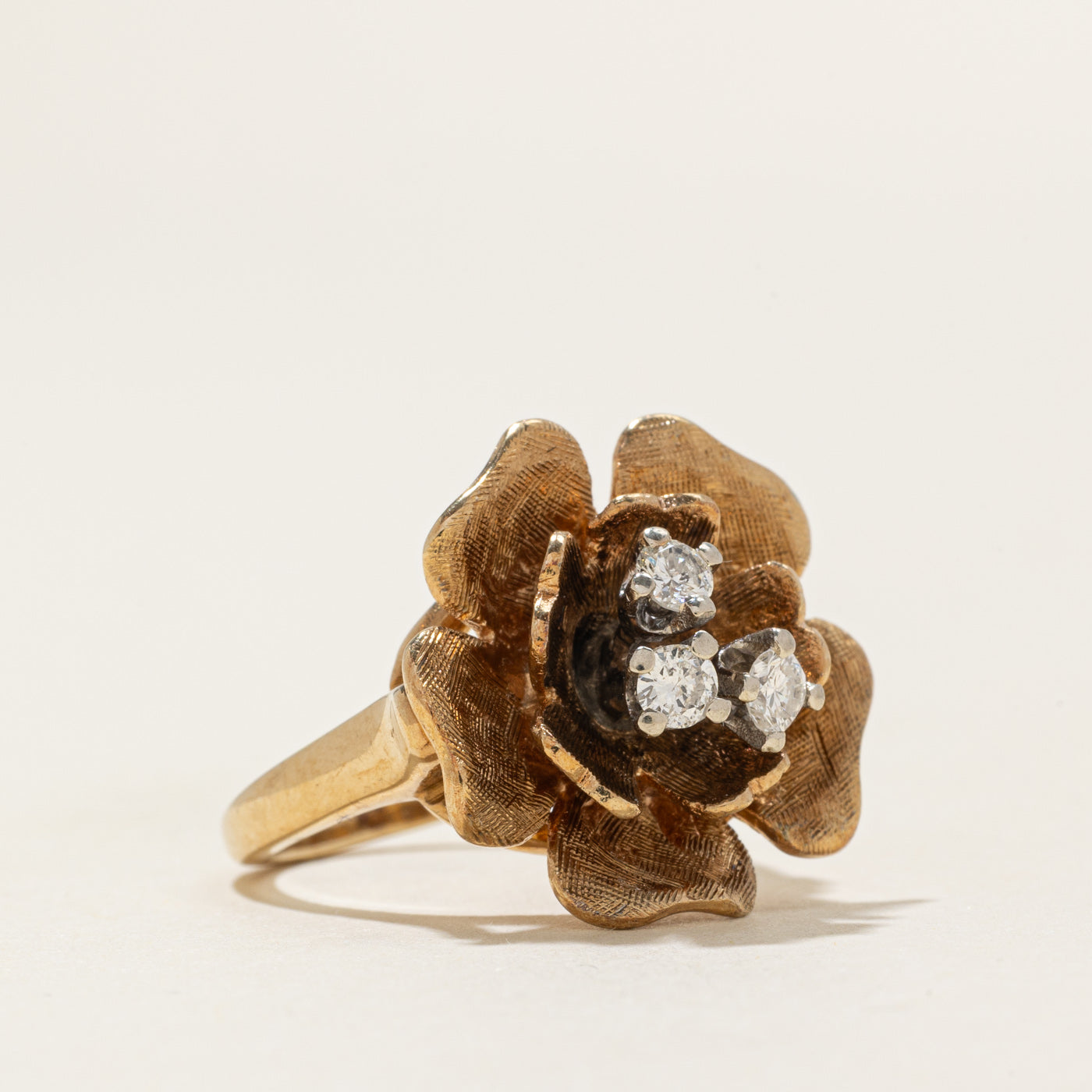 Diamond Flower Cocktail Ring | 0.23ctw | SZ 5.25 |