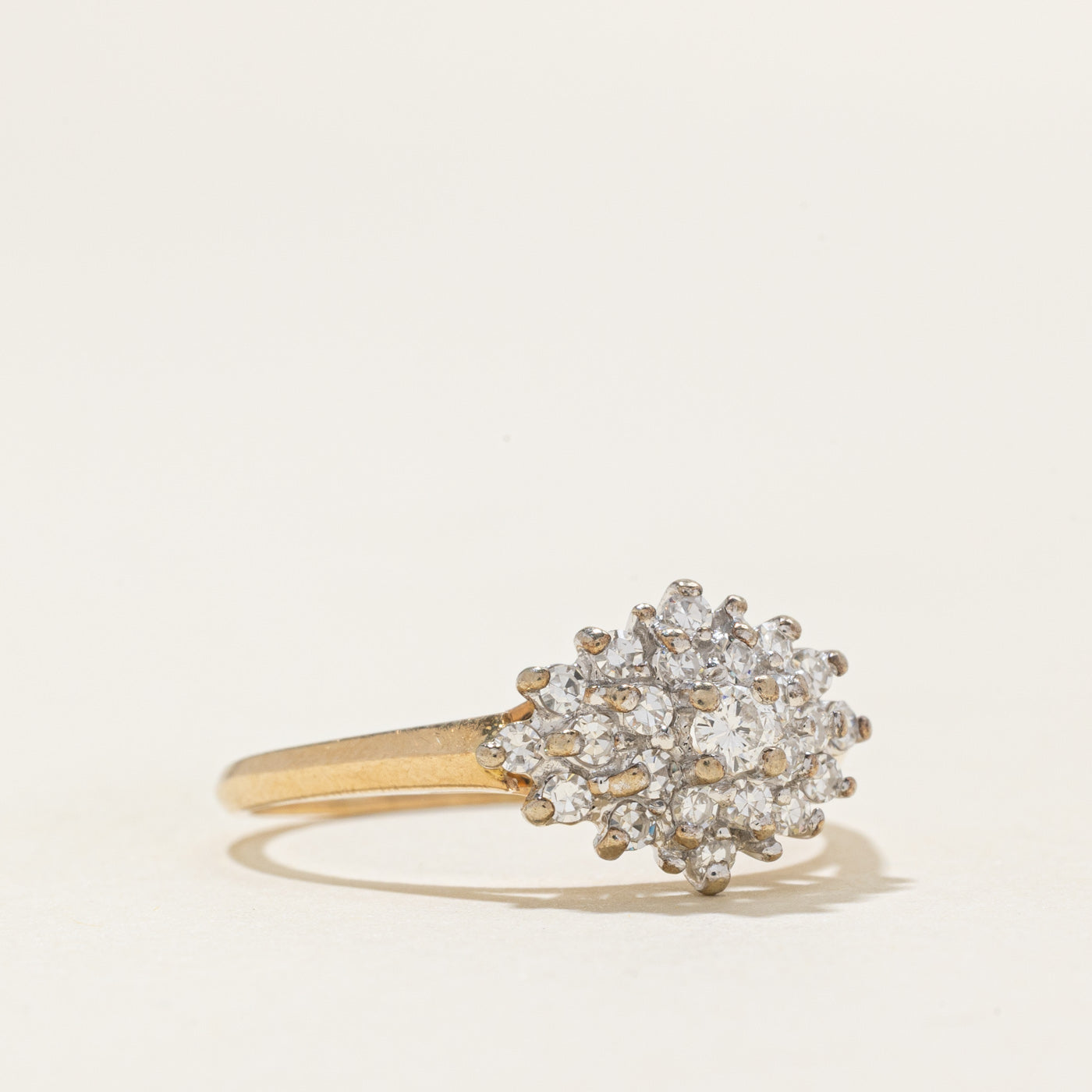 Diamond Petal Cluster Ring | 0.4ctw | SZ 8.25 |