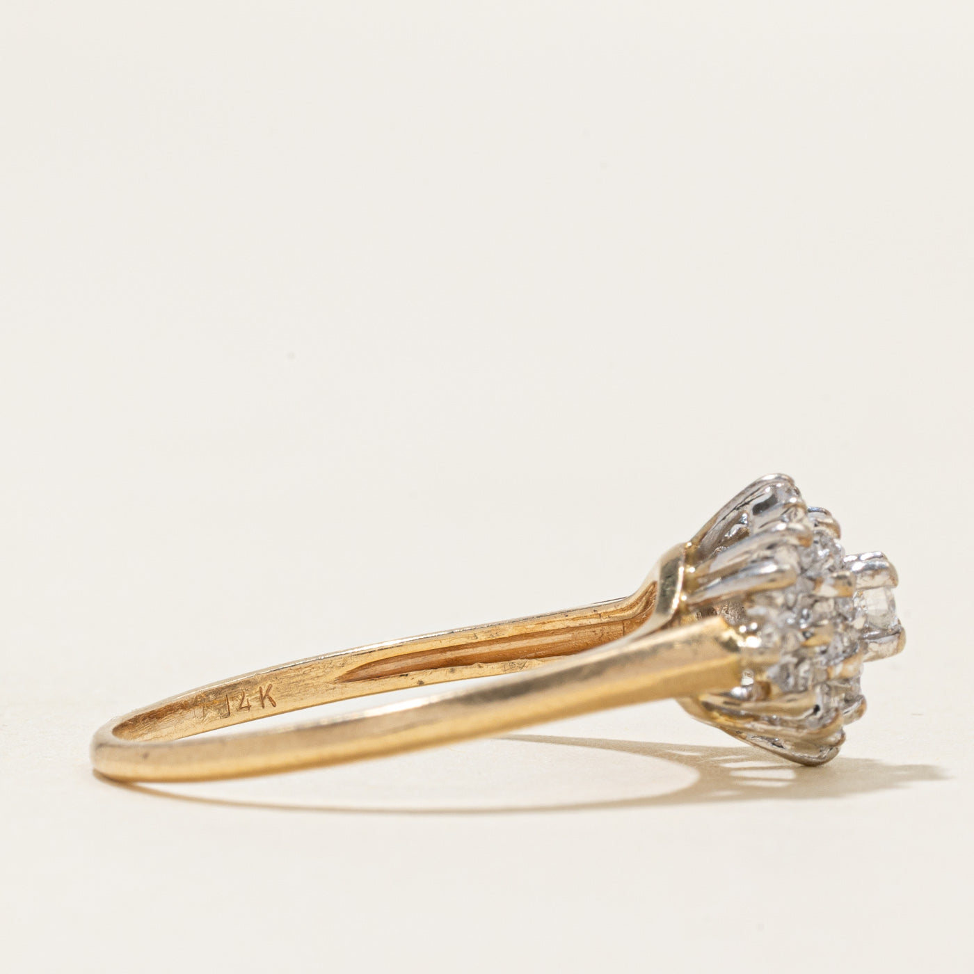 Diamond Petal Cluster Ring | 0.4ctw | SZ 8.25 |