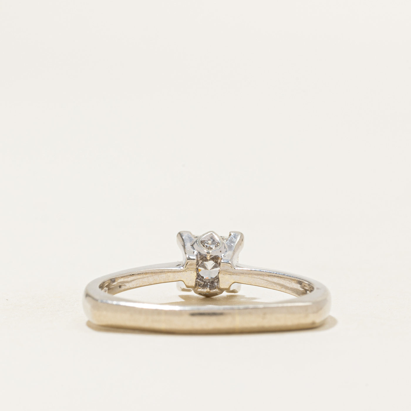 Princess Cut Solitaire Diamond Ring | 0.72ct SI1/SI2 G/H, 0.05ct | SZ 8.5 |