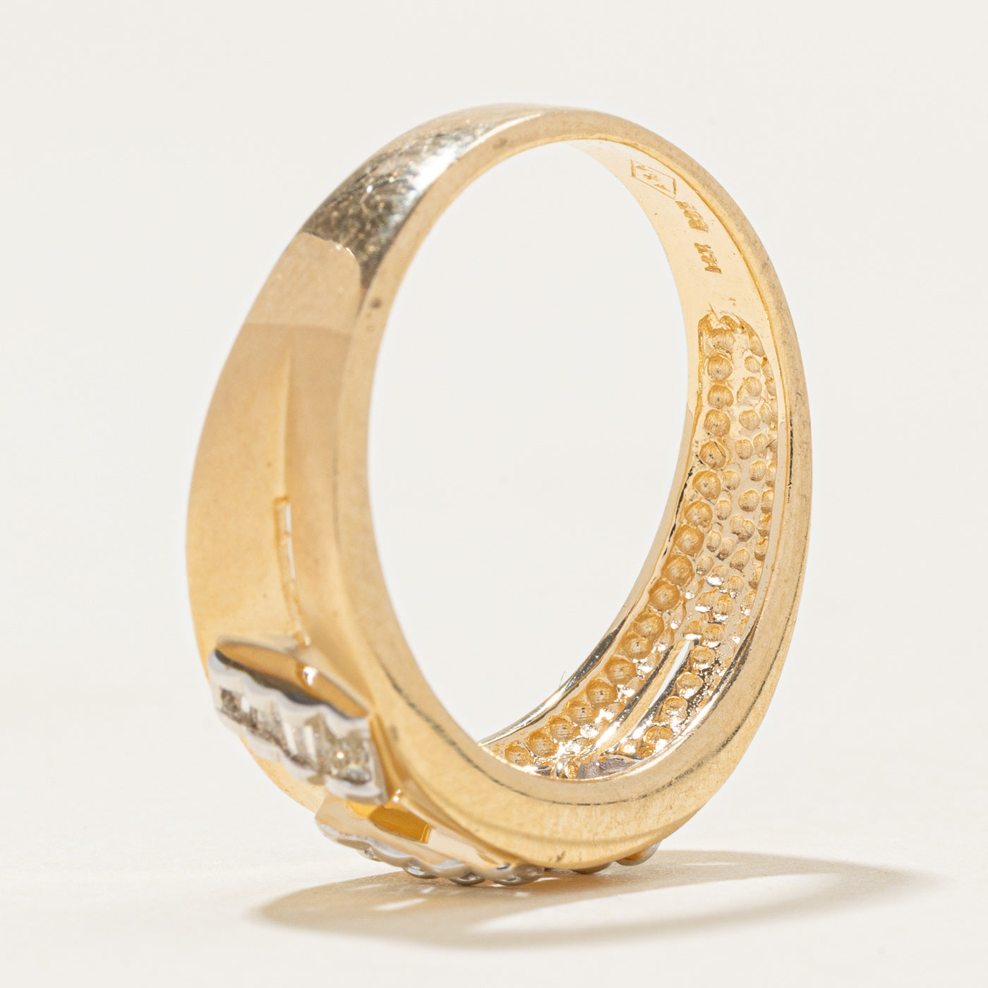 Diagonal Diamond Geometric Band | 0.2ctw | SZ 7.0 |