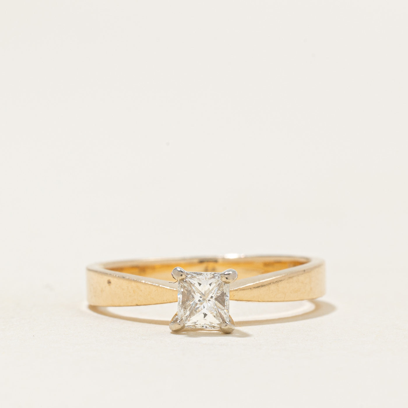 Princess Cut Solitaire Diamond Ring | 0.35ct SI1/SI2 I/J | SZ 5 |