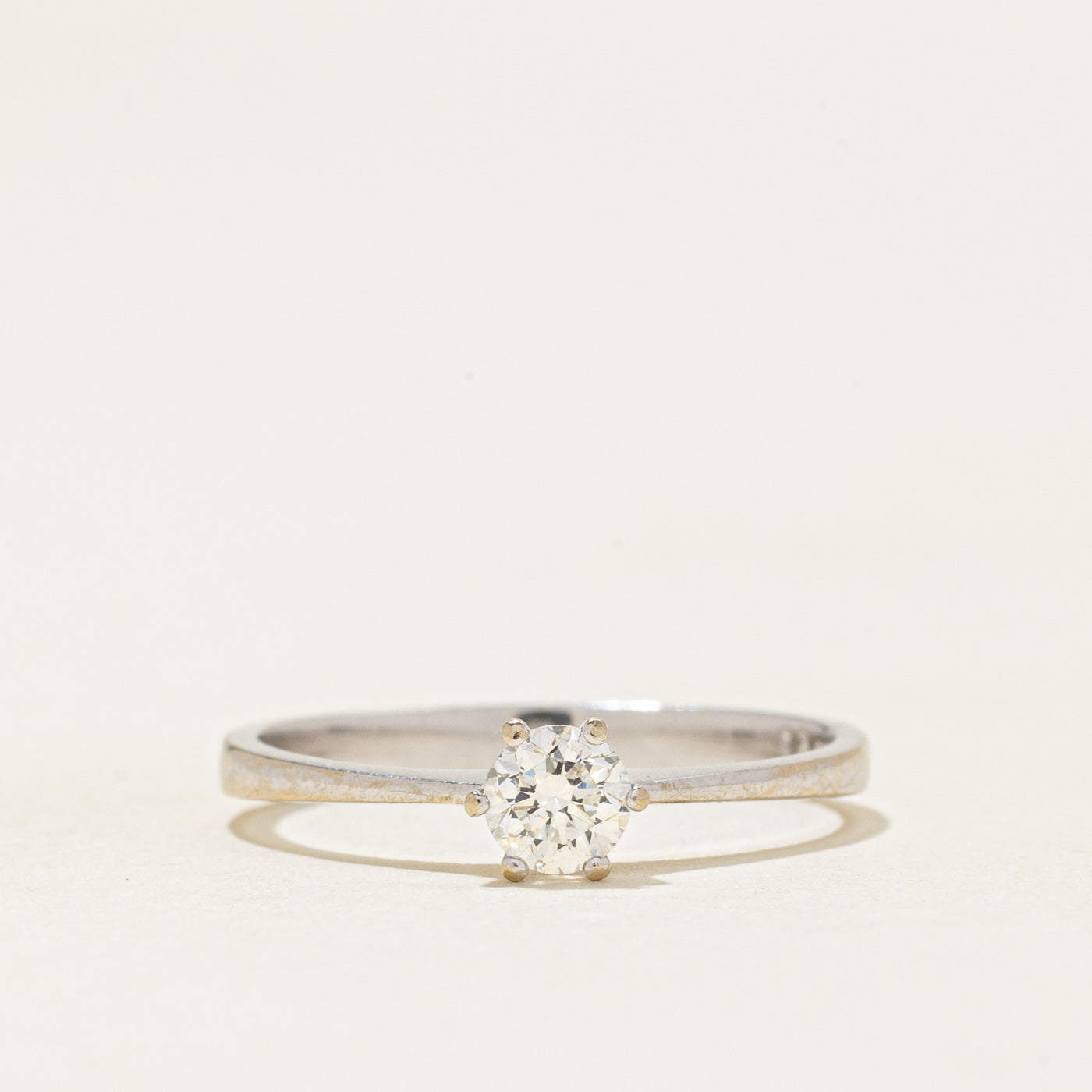Solitaire Diamond Reverse Tapered Ring | 0.27ct | SZ 6.0 |