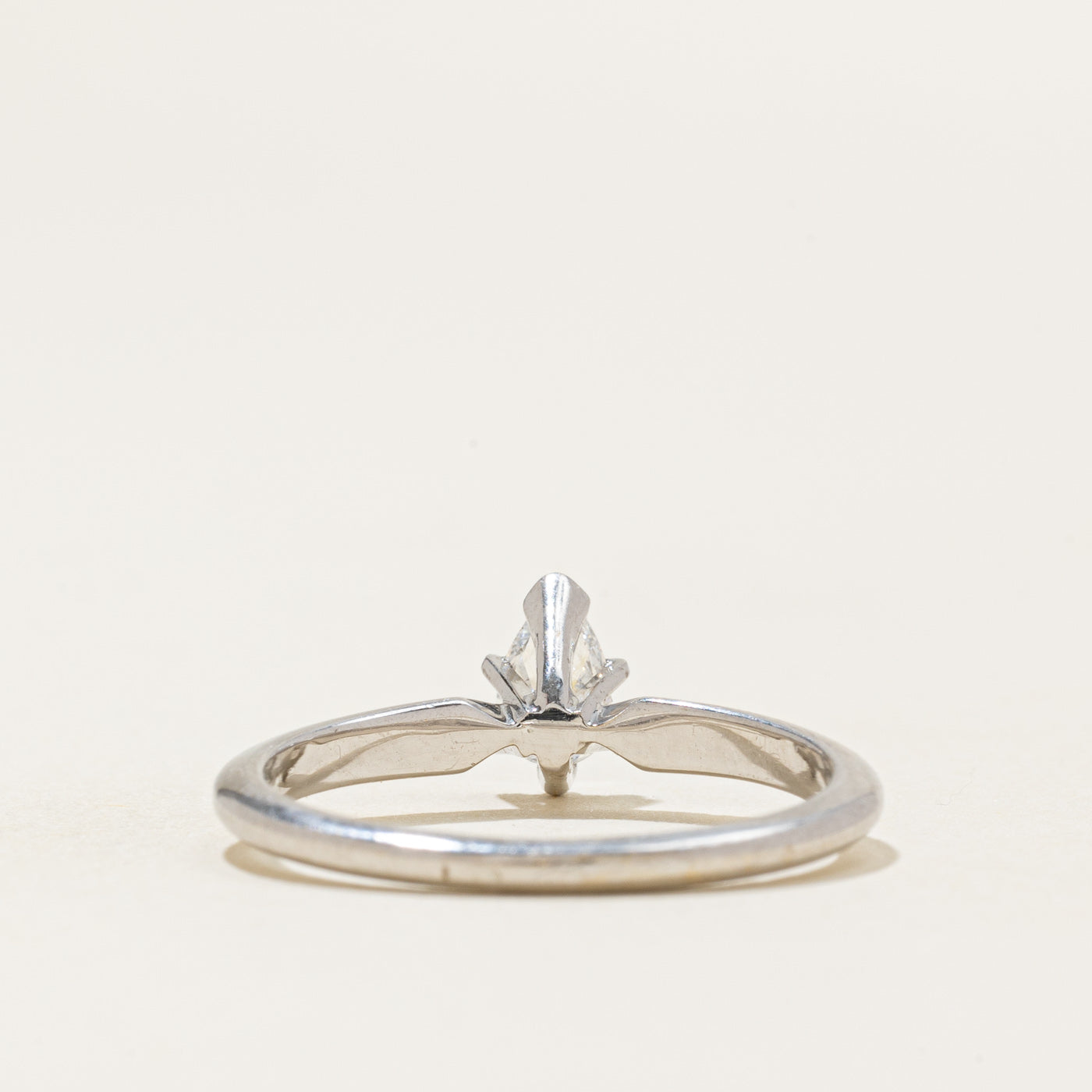 Pear Cut Solitaire Diamond Ring | 0.40ct VS1/VS2 F/G | SZ 8 |