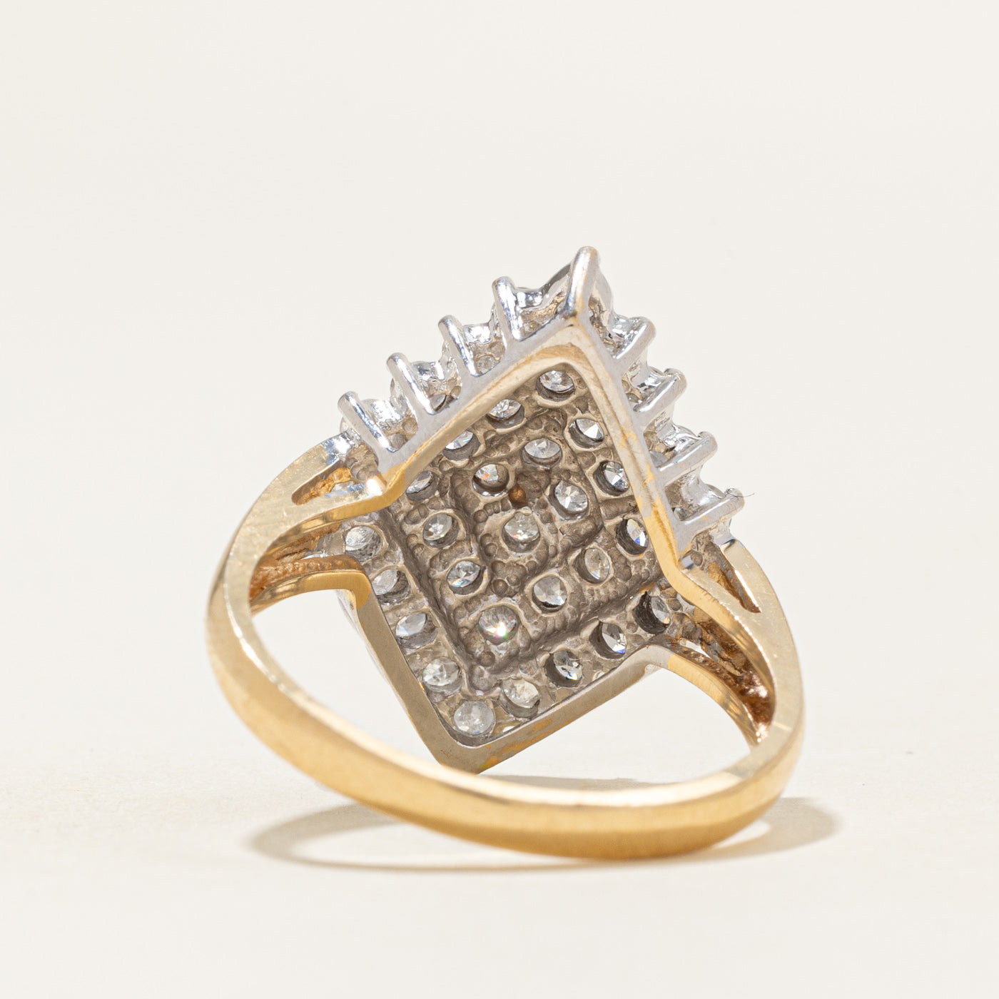 Diamond Cluster Cocktail Ring | 1.6ctw | SZ 8.25 |