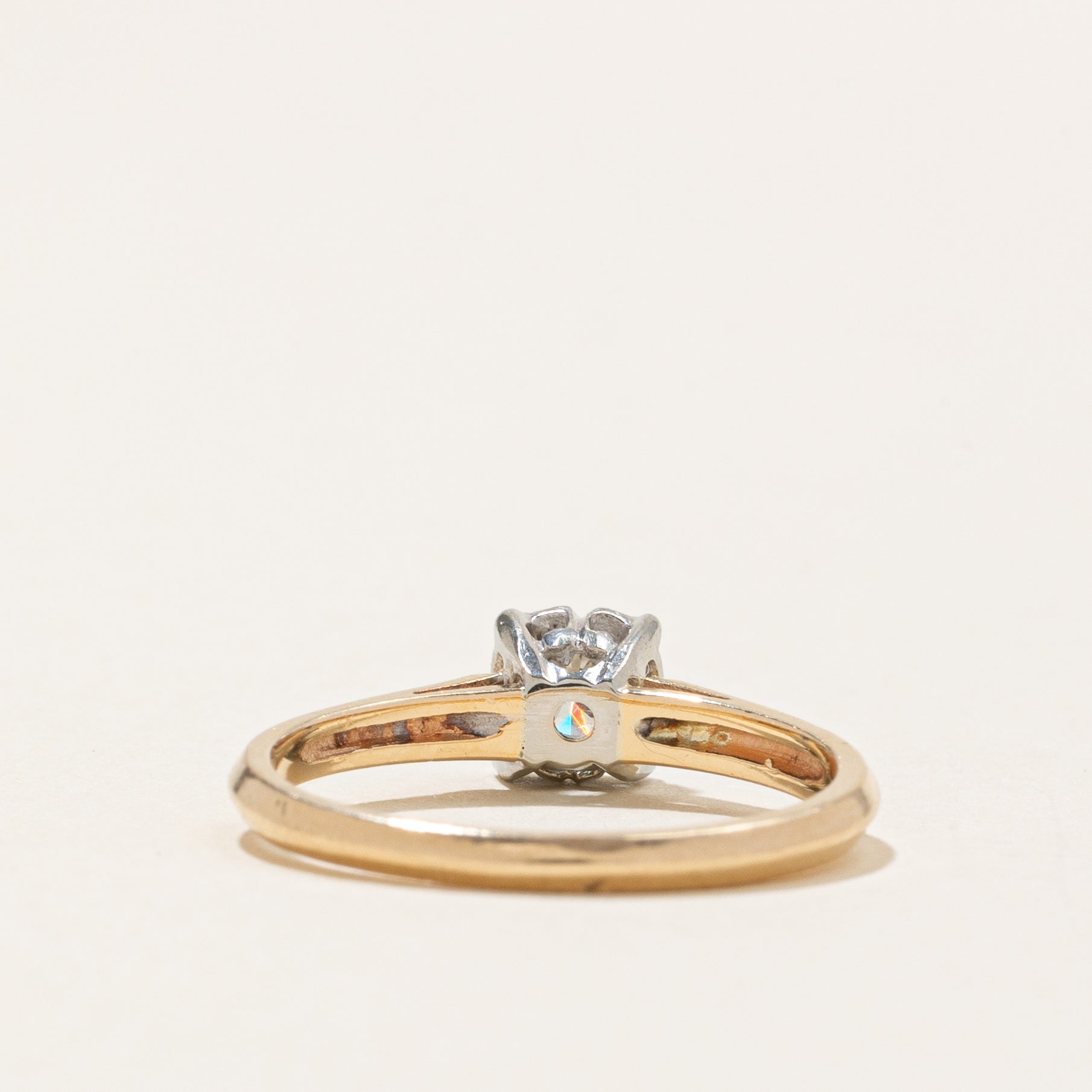 Illusion Set Solitaire Diamond Ring | 0.17ctw | SZ 6.5 |