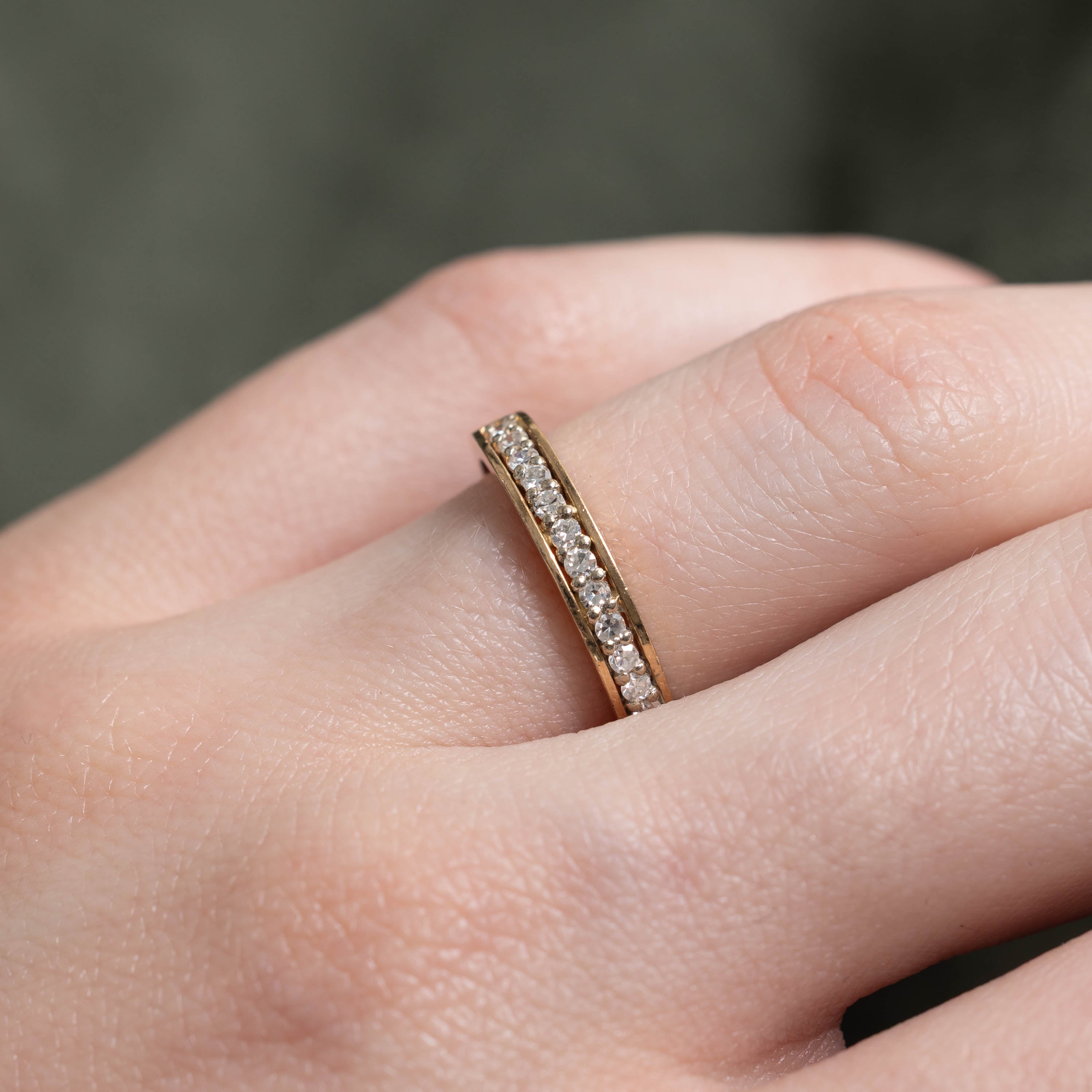 14k Semi Eternity Diamond Band | 0.18ctw | SZ 5.25