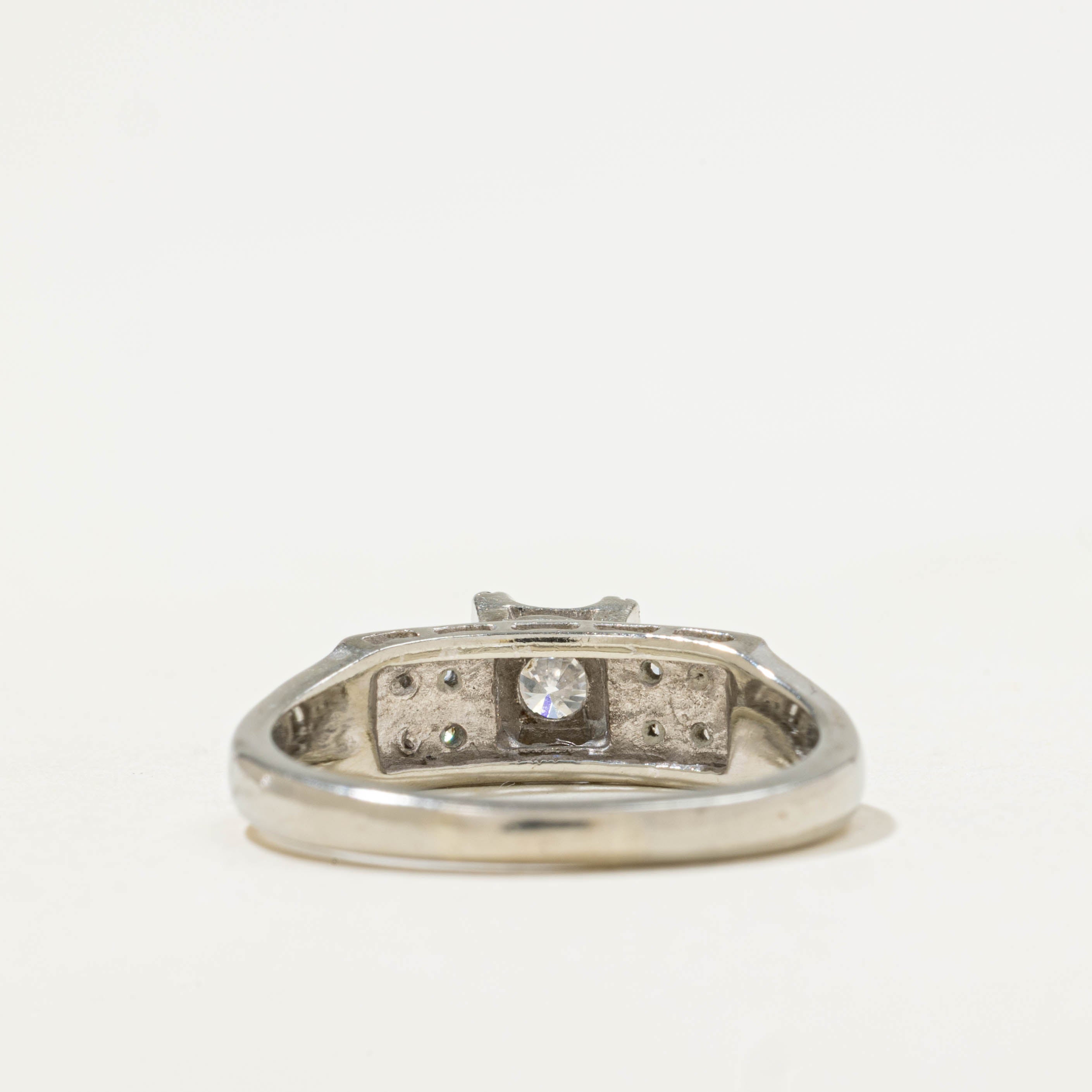 14k Illusion Set Diamond Grid Ring | 0.39ctw | SZ 7.25