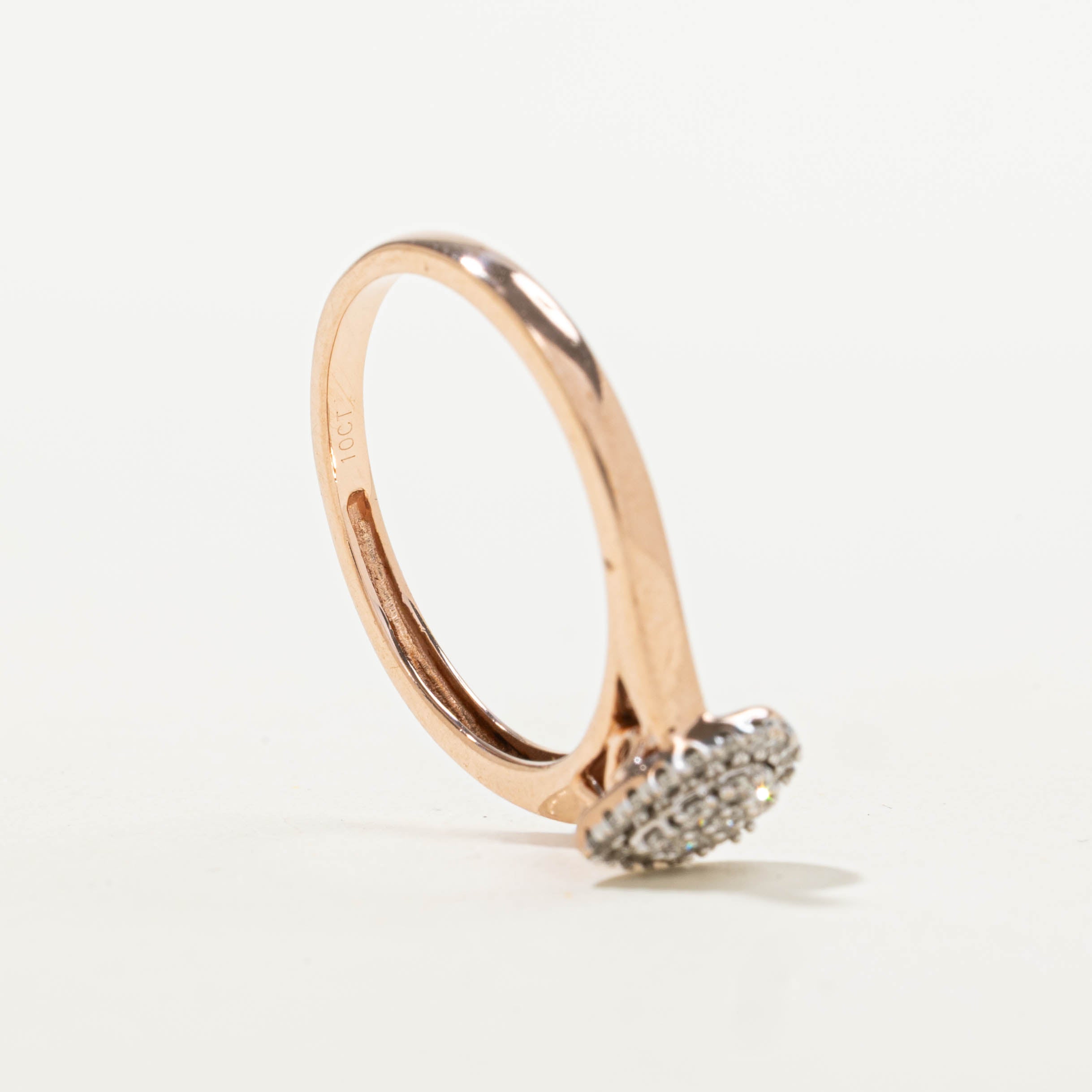 10k Diamond Pear Cluster Ring | 0.15ctw | SZ 7.25