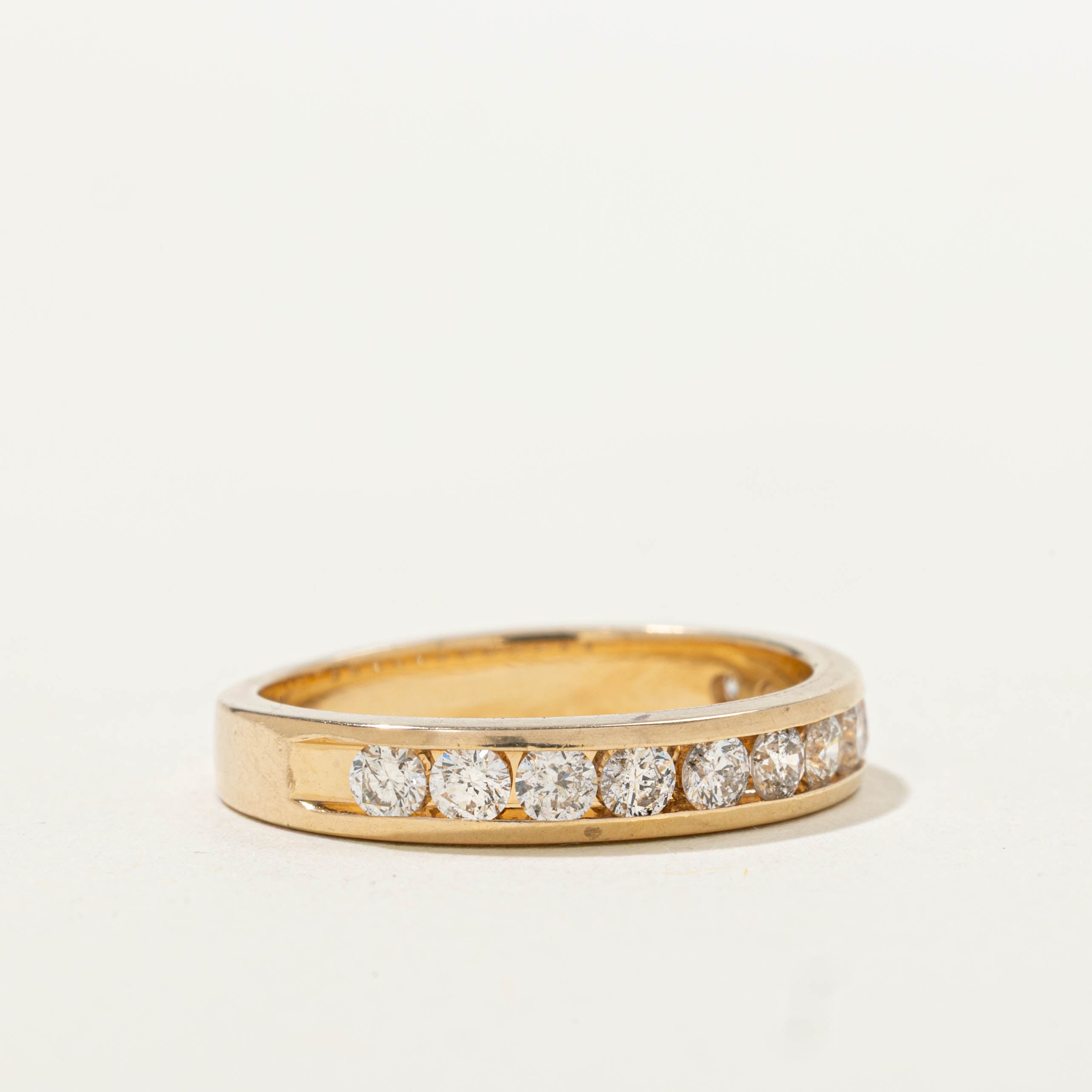 14k Semi Eternity Diamond Band | 0.60ctw | SZ 5.25