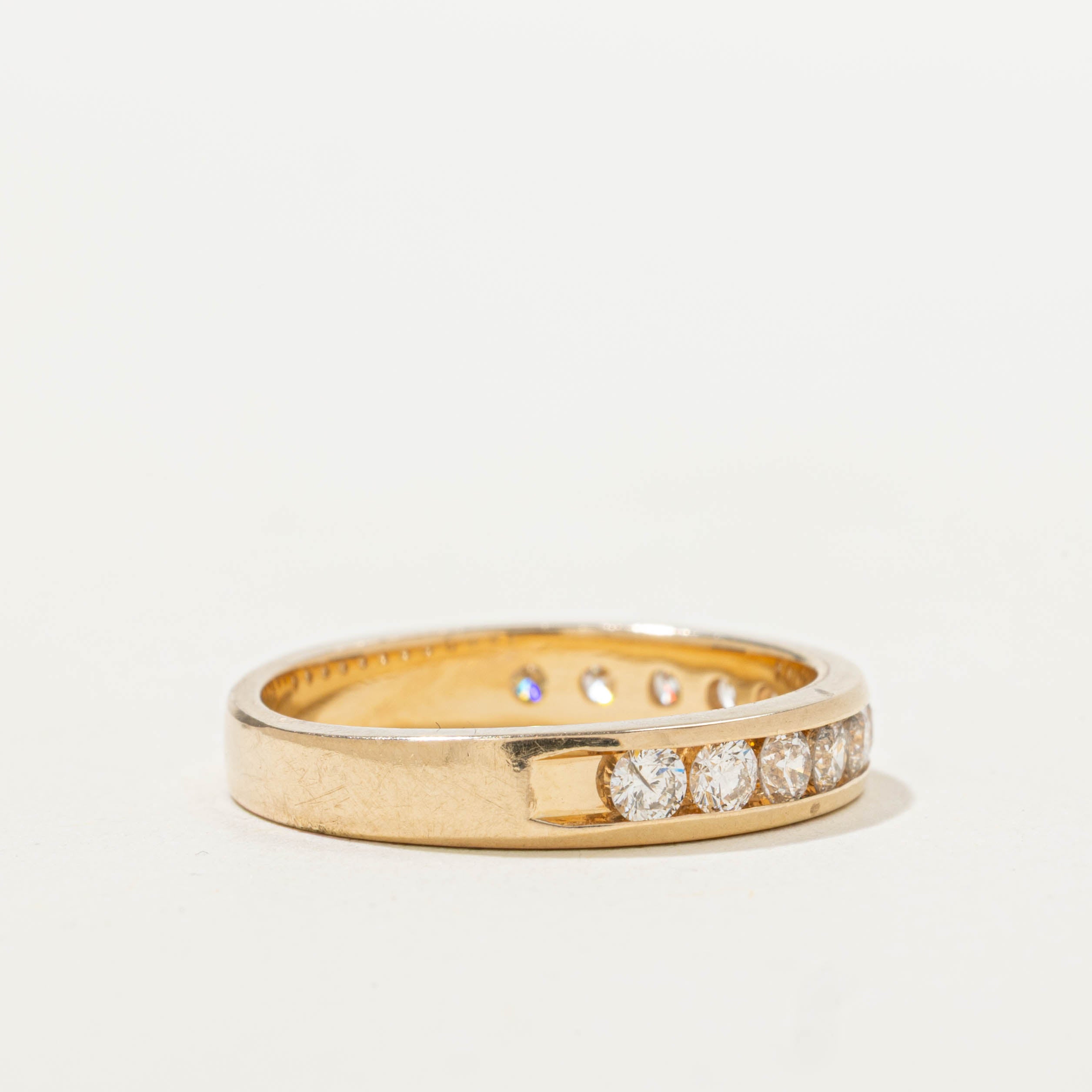 14k Semi Eternity Diamond Band | 0.60ctw | SZ 5.25