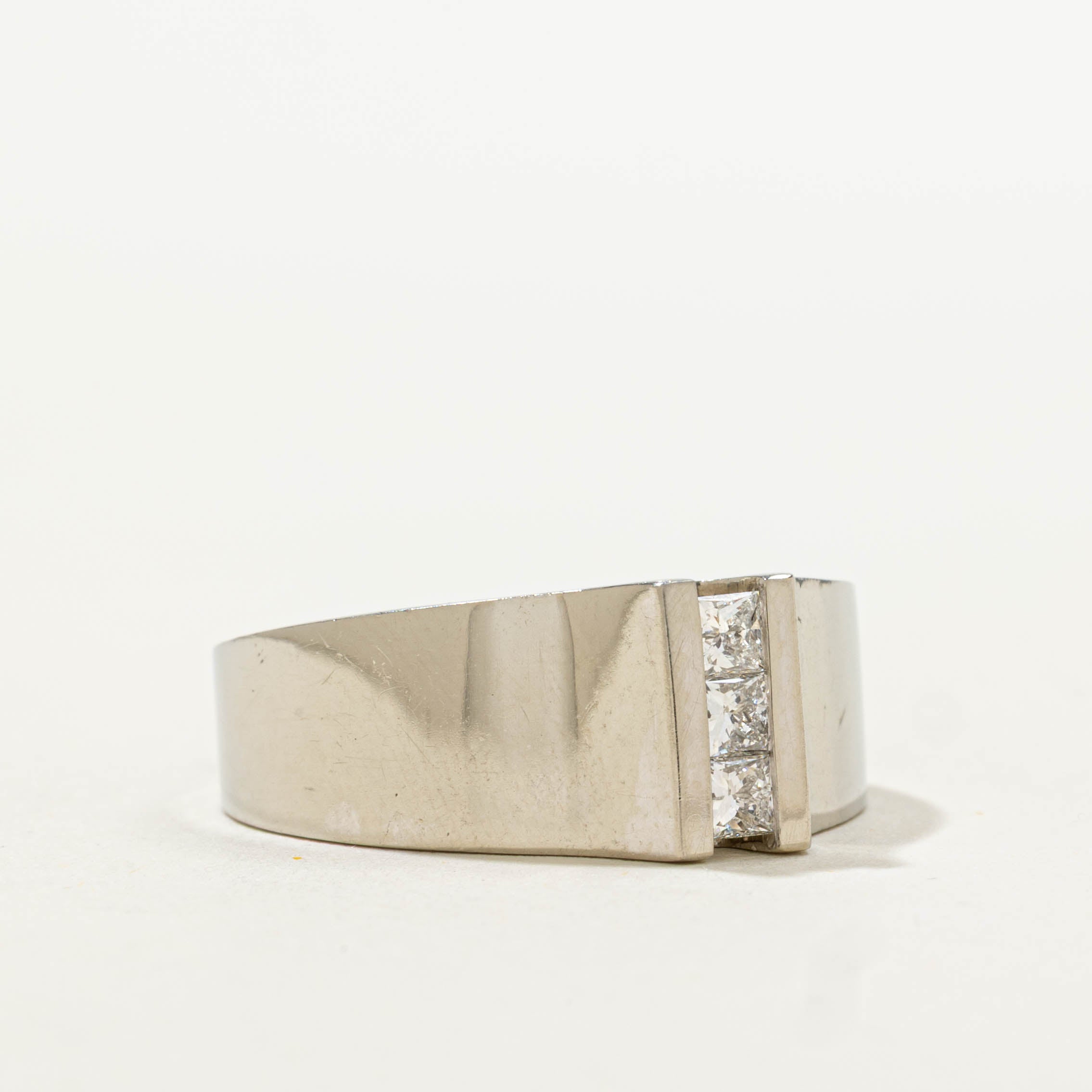 14k Princess Cut Diamond Column Ring | 0.30ctw | SZ 7.25