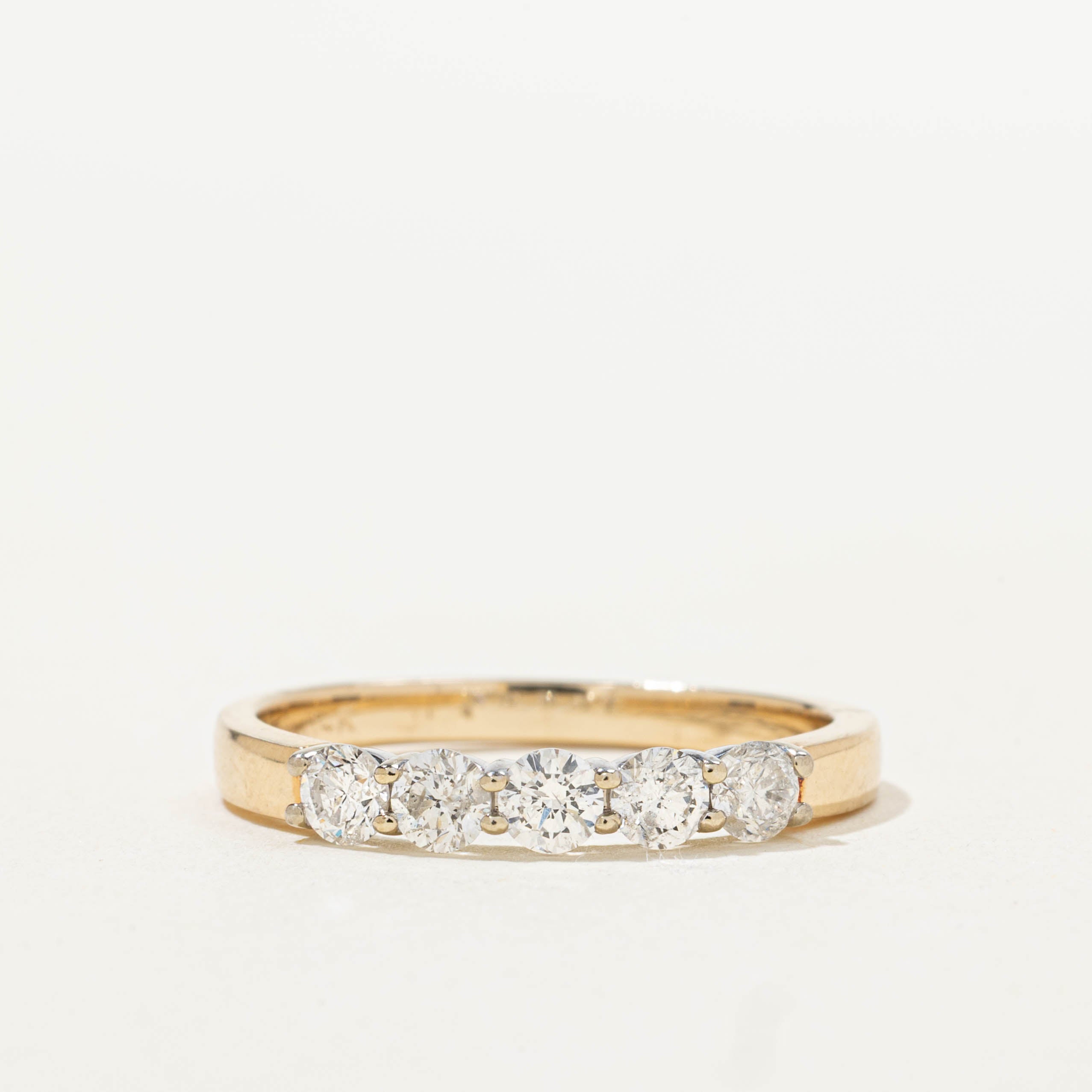 14k Five Stone Diamond Band | 0.56ctw | SZ 8