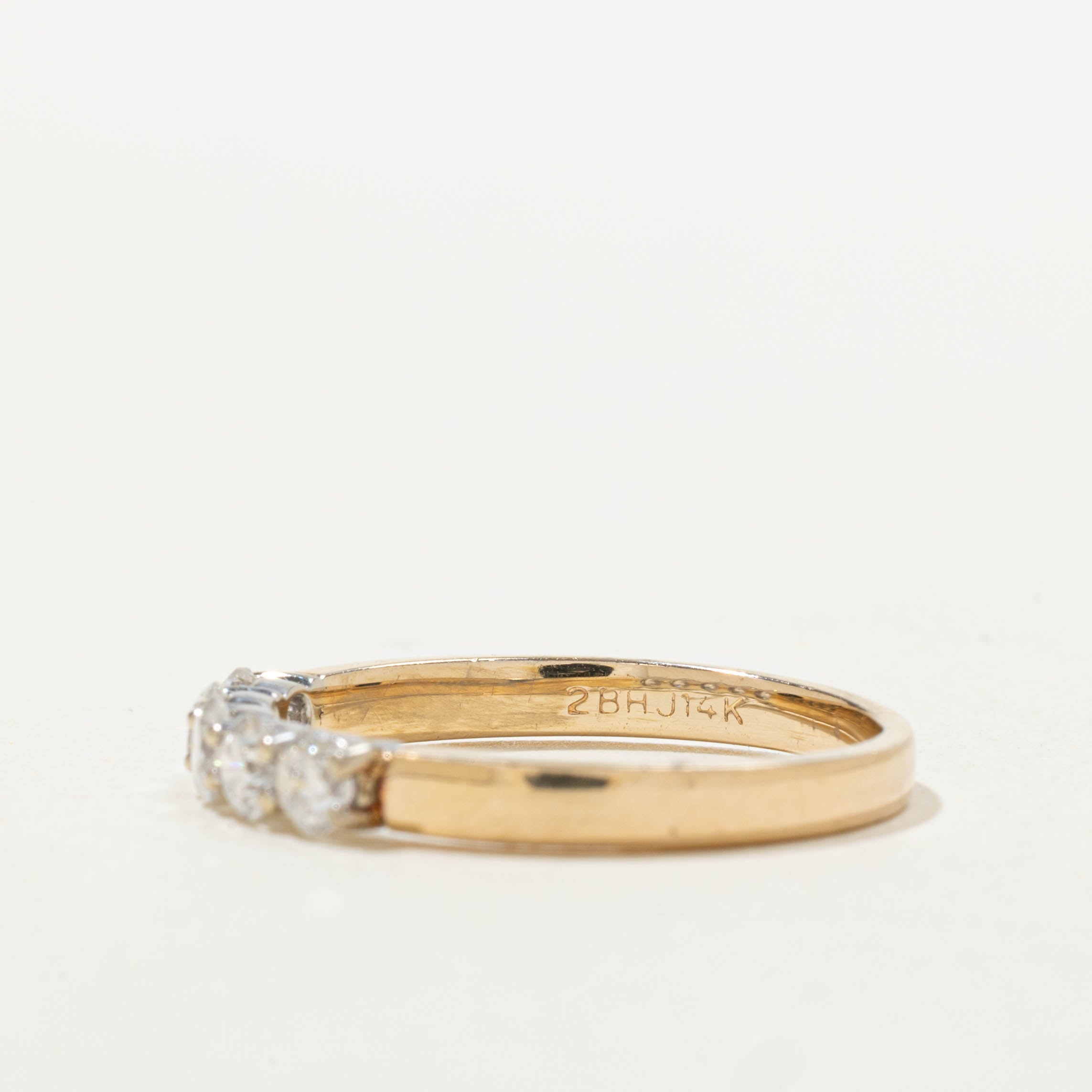 14k Five Stone Diamond Band | 0.56ctw | SZ 8