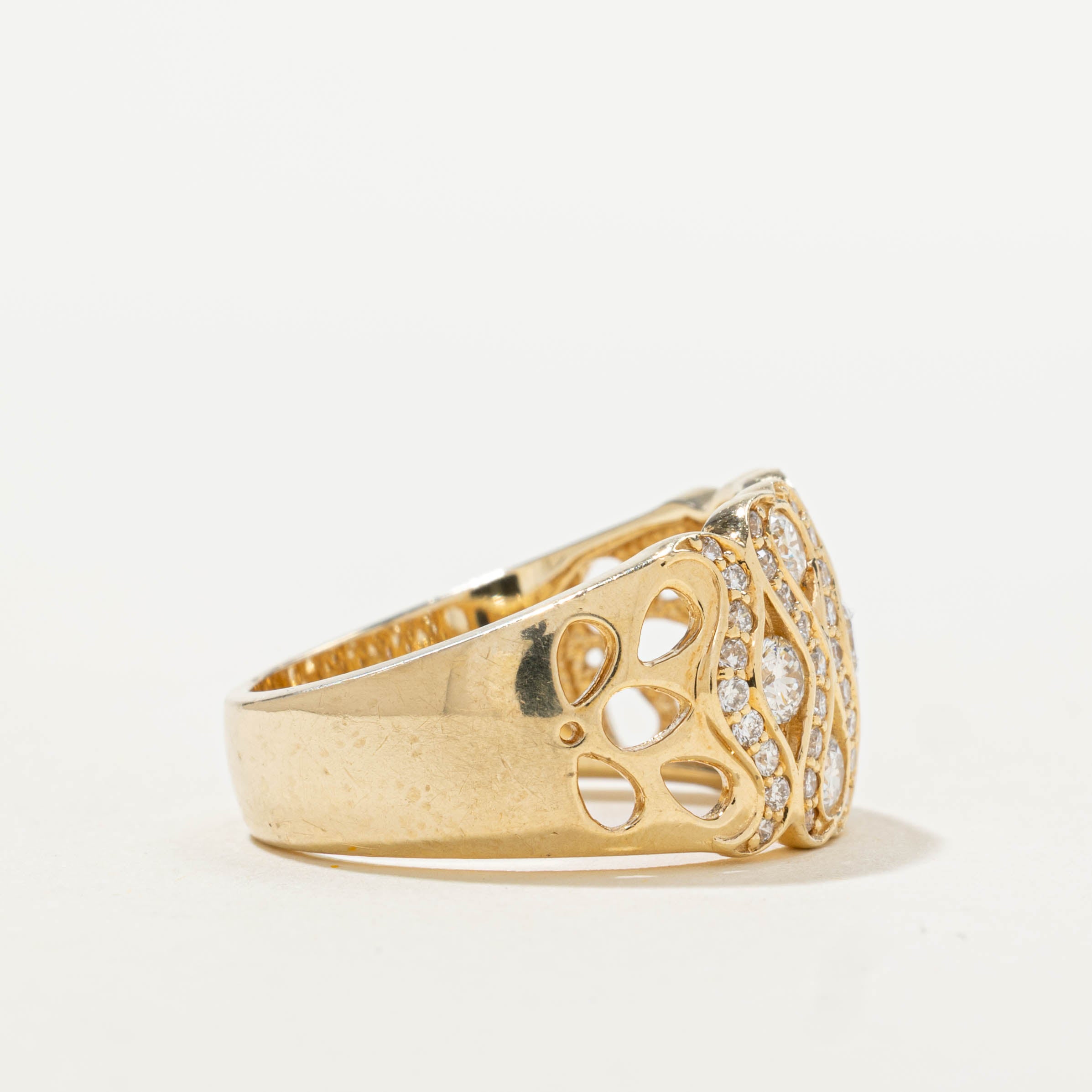 14k Diamond Infinity Openwork Ring | 0.48ctw | SZ 6.75