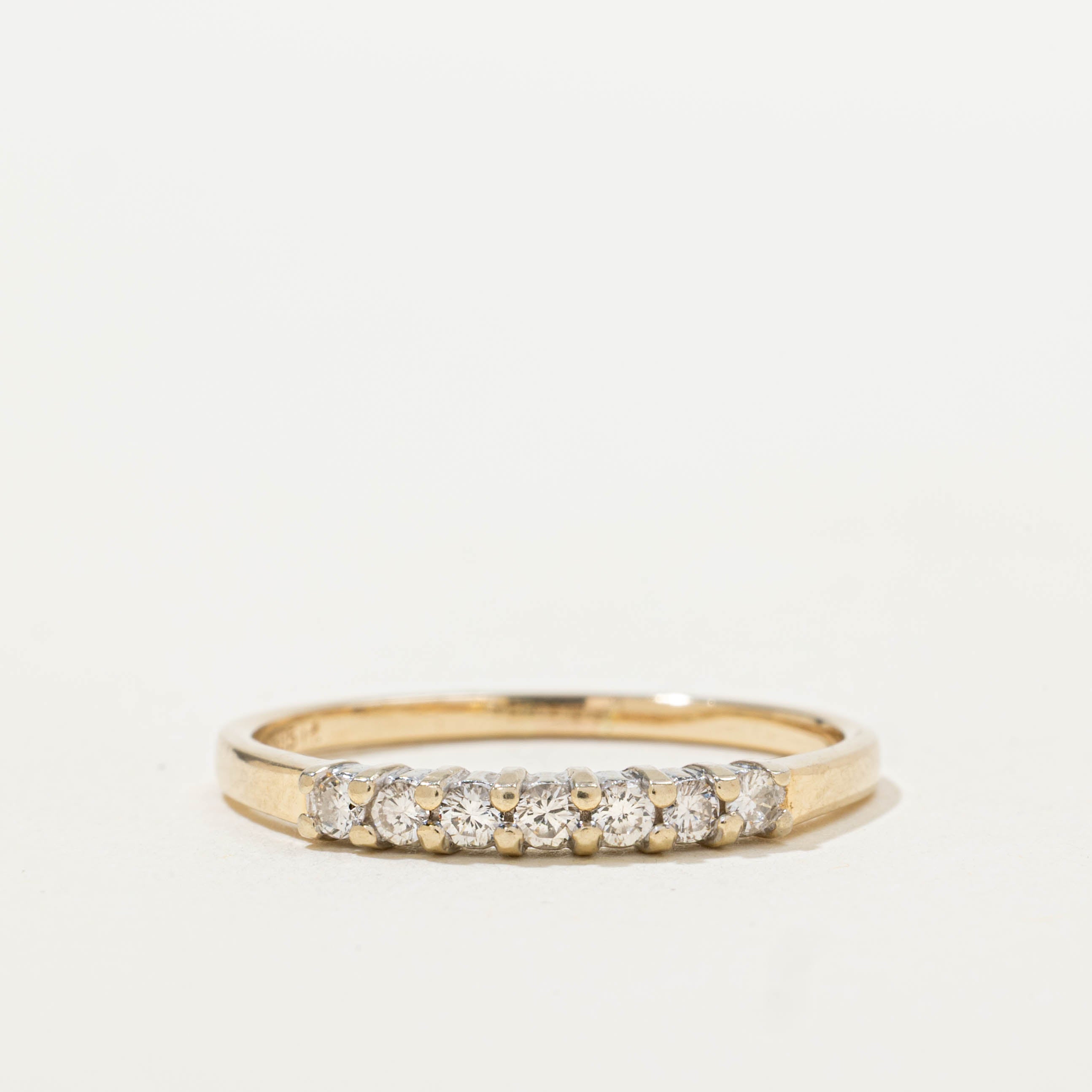 14k Semi Eternity Diamond Band | 0.13ctw | SZ 7.75