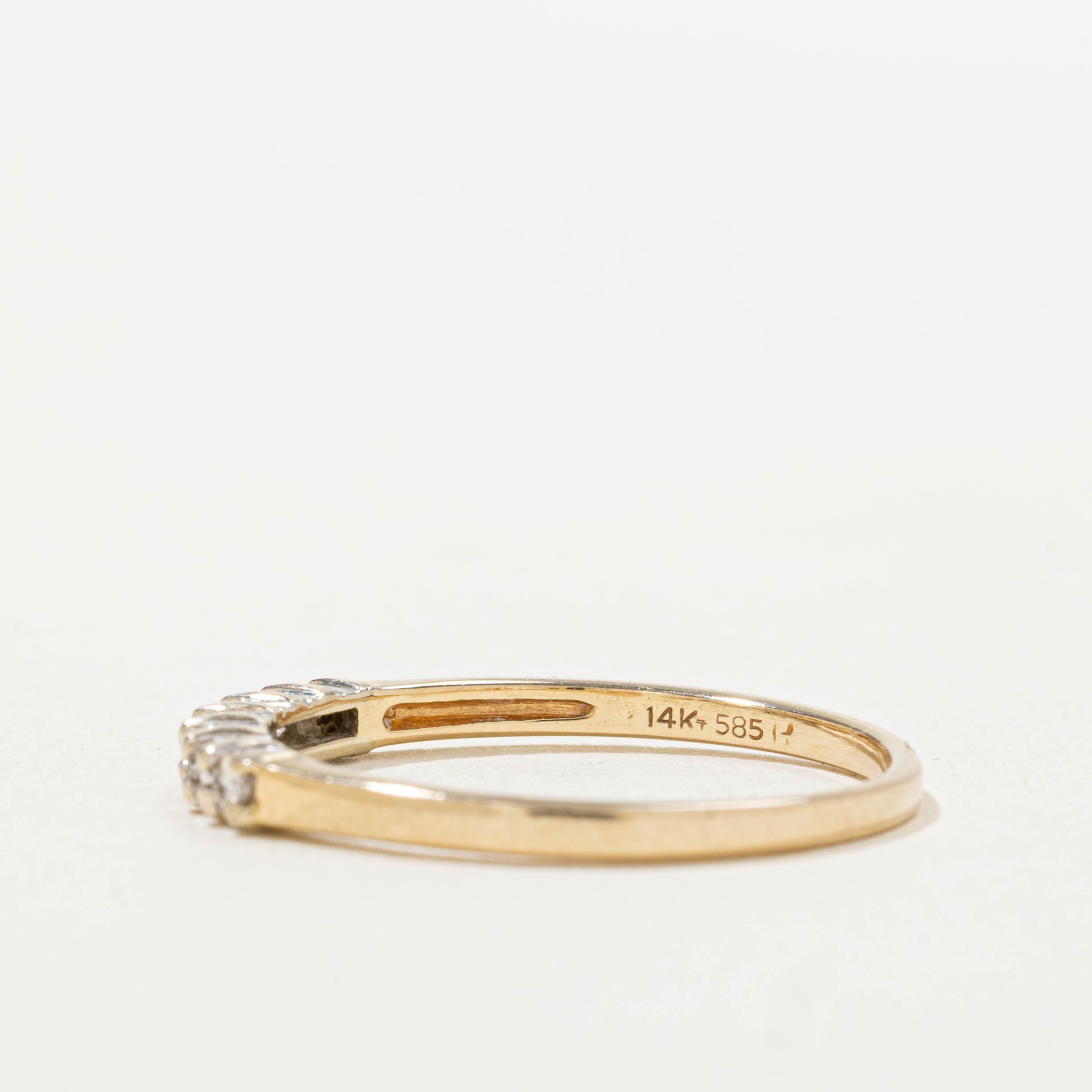 14k Semi Eternity Diamond Band | 0.13ctw | SZ 7.75