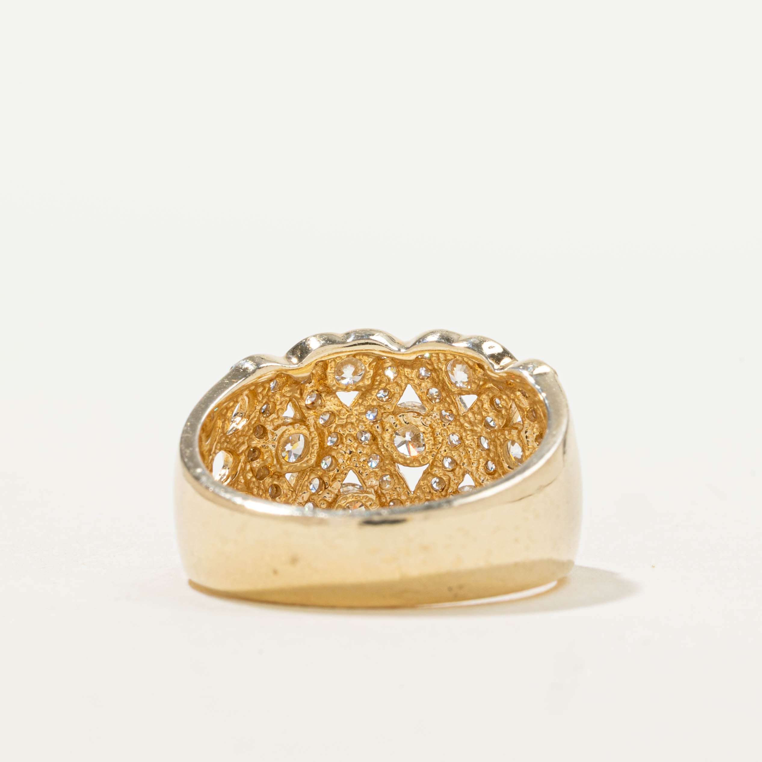 14k Diamond Infinity Openwork Ring | 0.48ctw | SZ 6.75