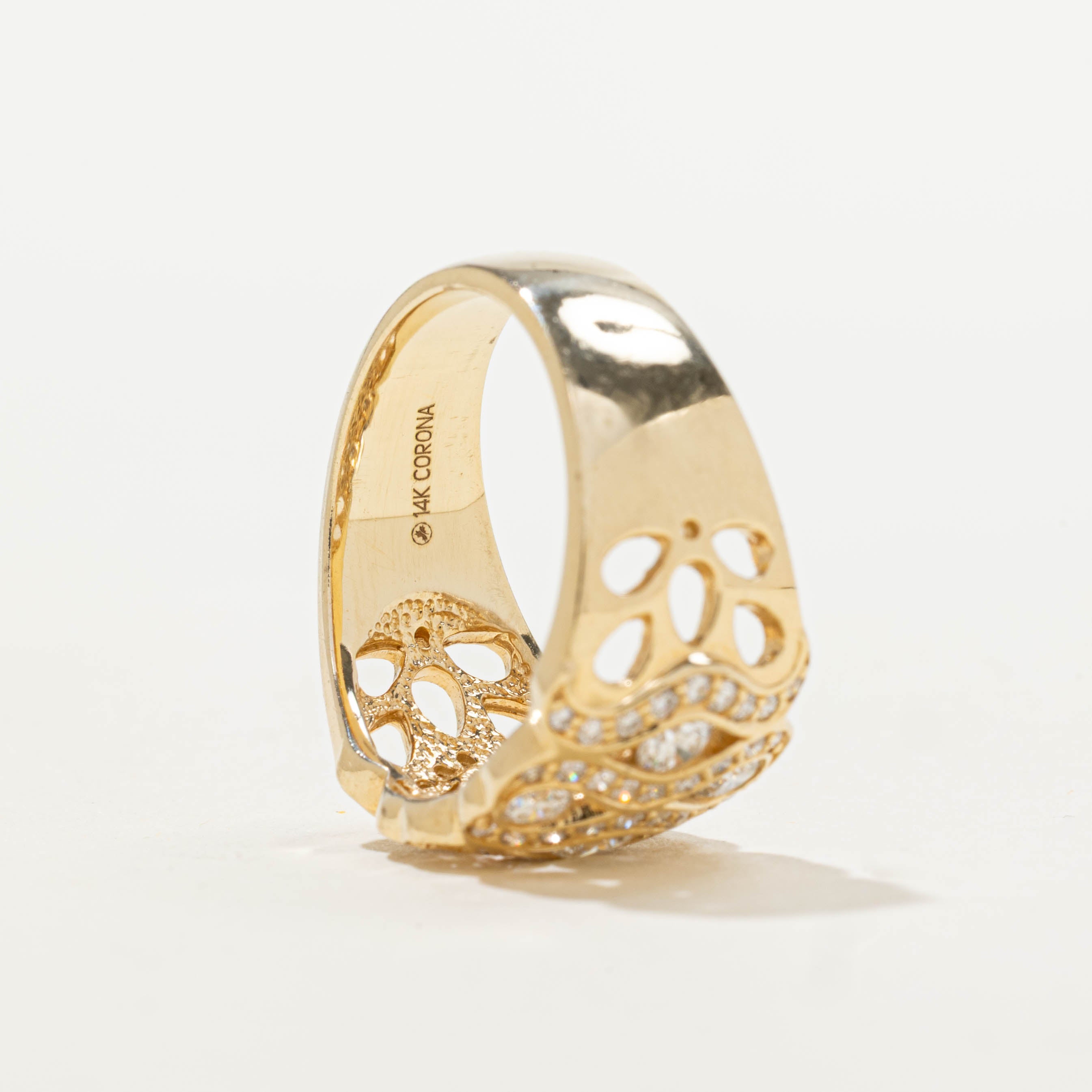 14k Diamond Infinity Openwork Ring | 0.48ctw | SZ 6.75