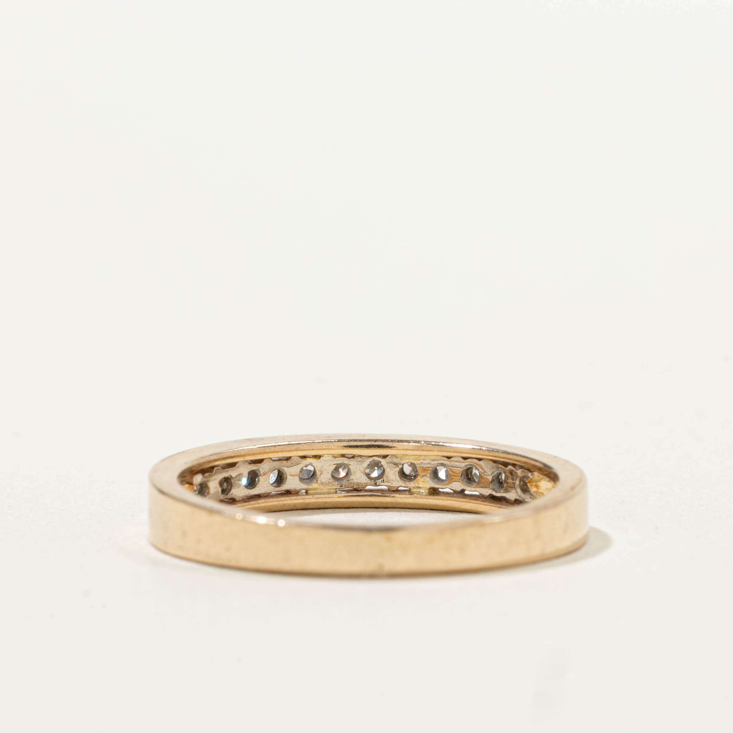 14k Semi Eternity Diamond Band | 0.18ctw | SZ 5.25