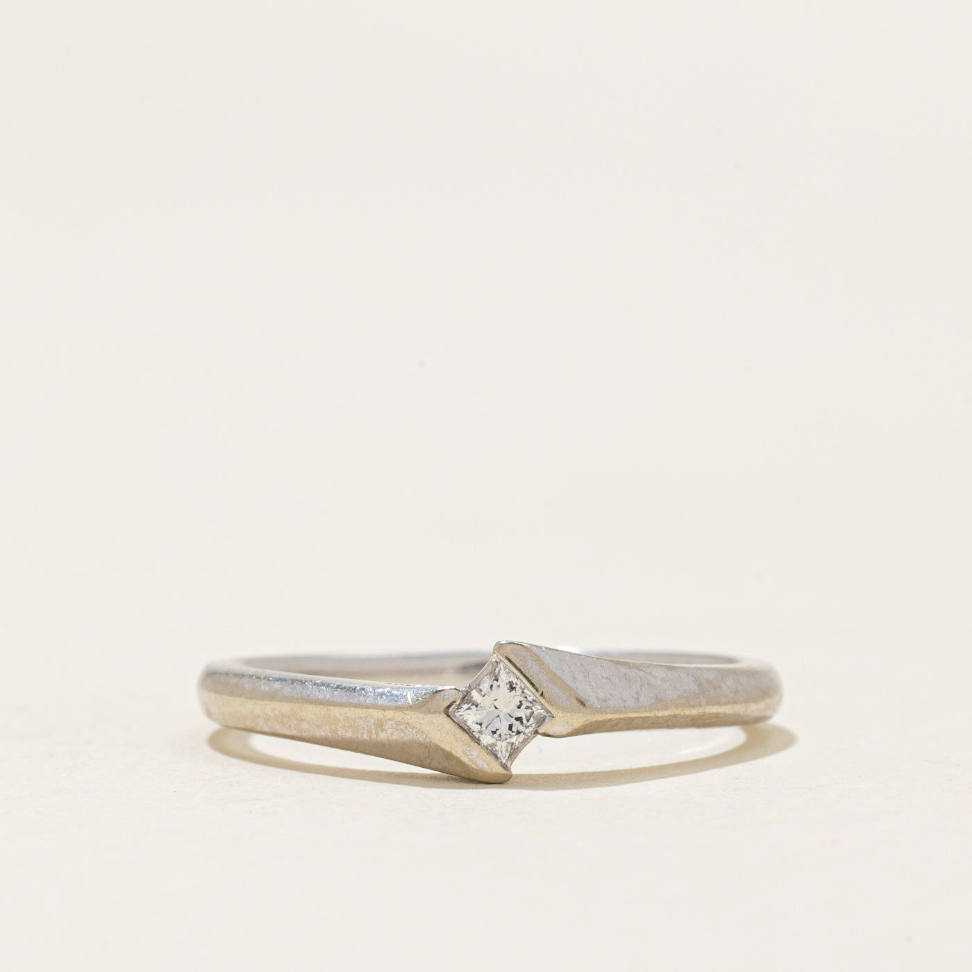 Tension Set Solitaire Diamond Ring | 0.07ct | SZ 6.5 |