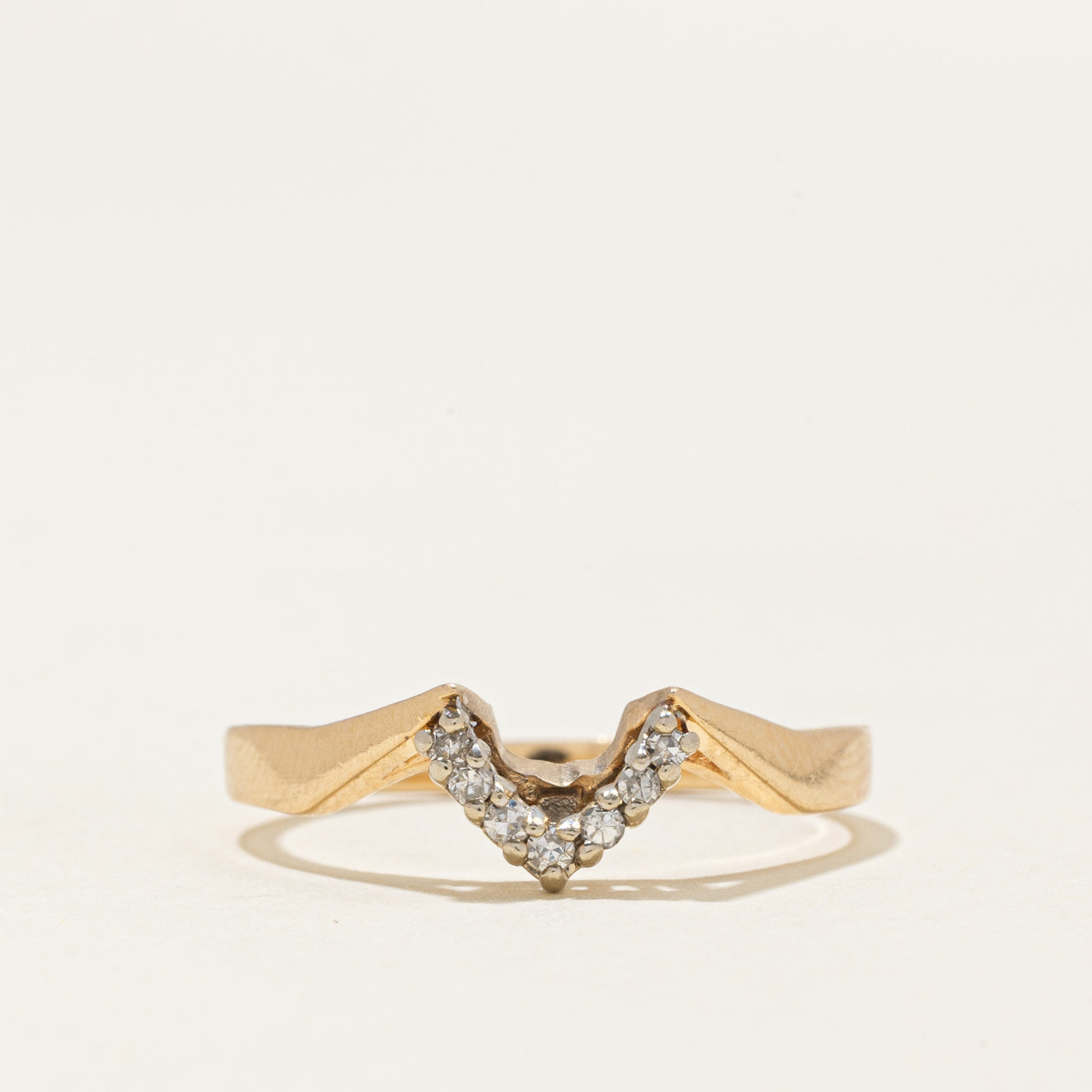Pave Set Diamond Contour Ring | 0.04ctw | SZ 7.25 |