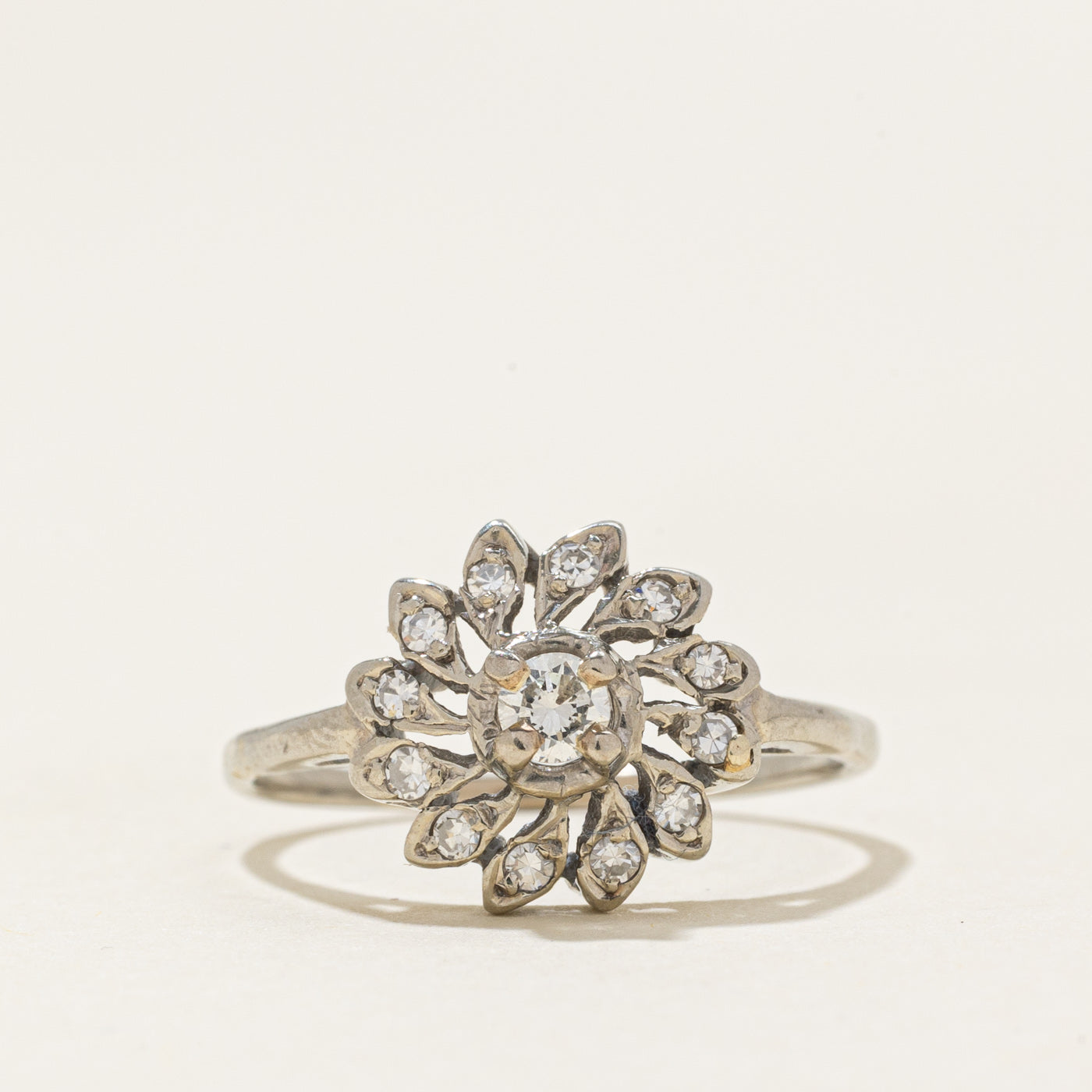Diamond Floral Cluster Ring | 0.15ctw | SZ 6.0 |
