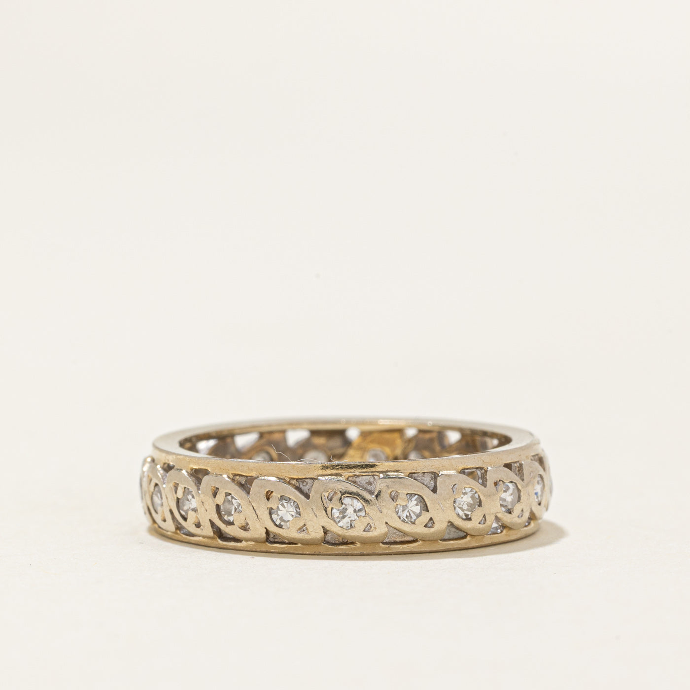 Eternity Diamond Marquise Openwork Band | 0.21ctw | SZ 6.75 |