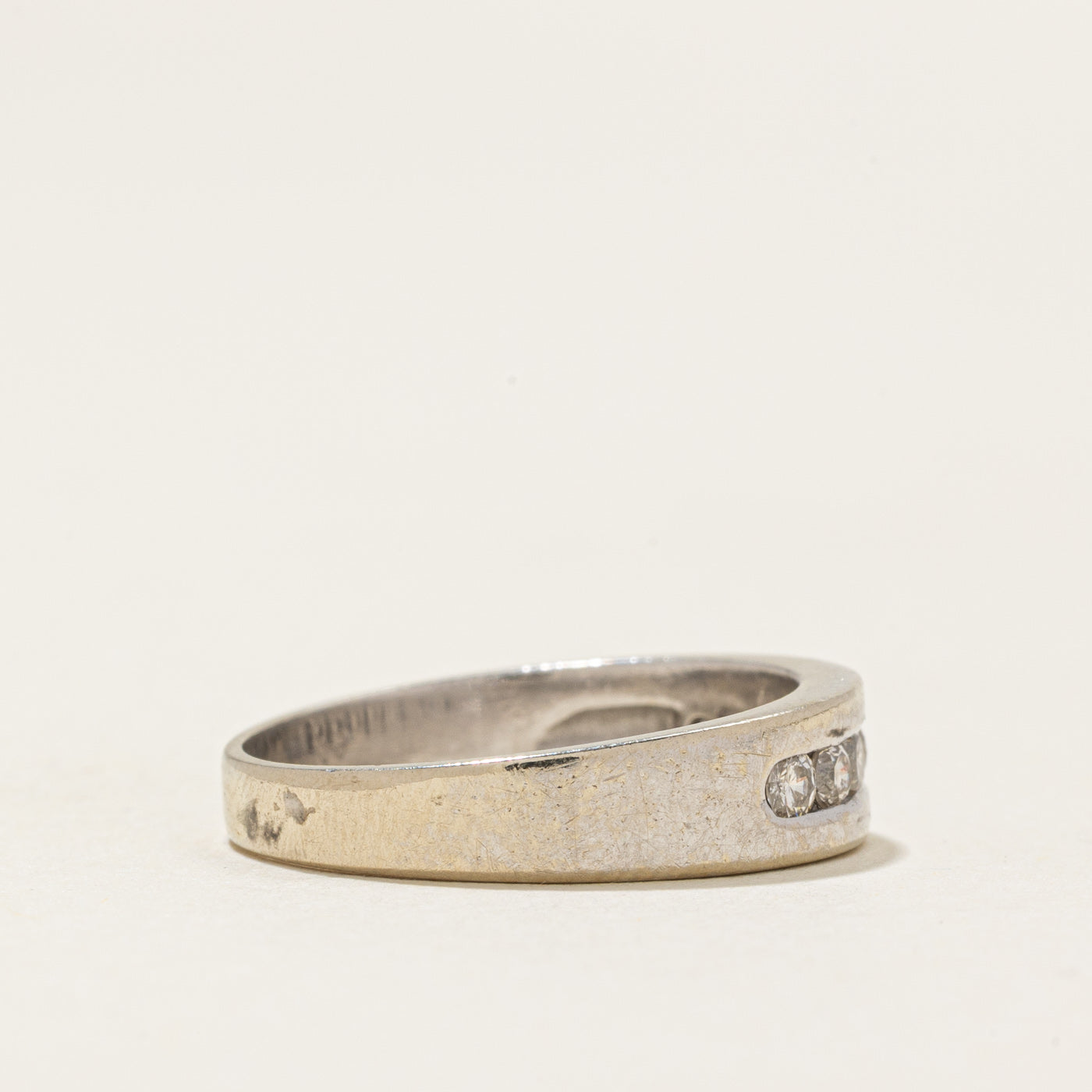 Channel Set Semi Eternity Diamond Band | 0.14ctw | SZ 5.5 |