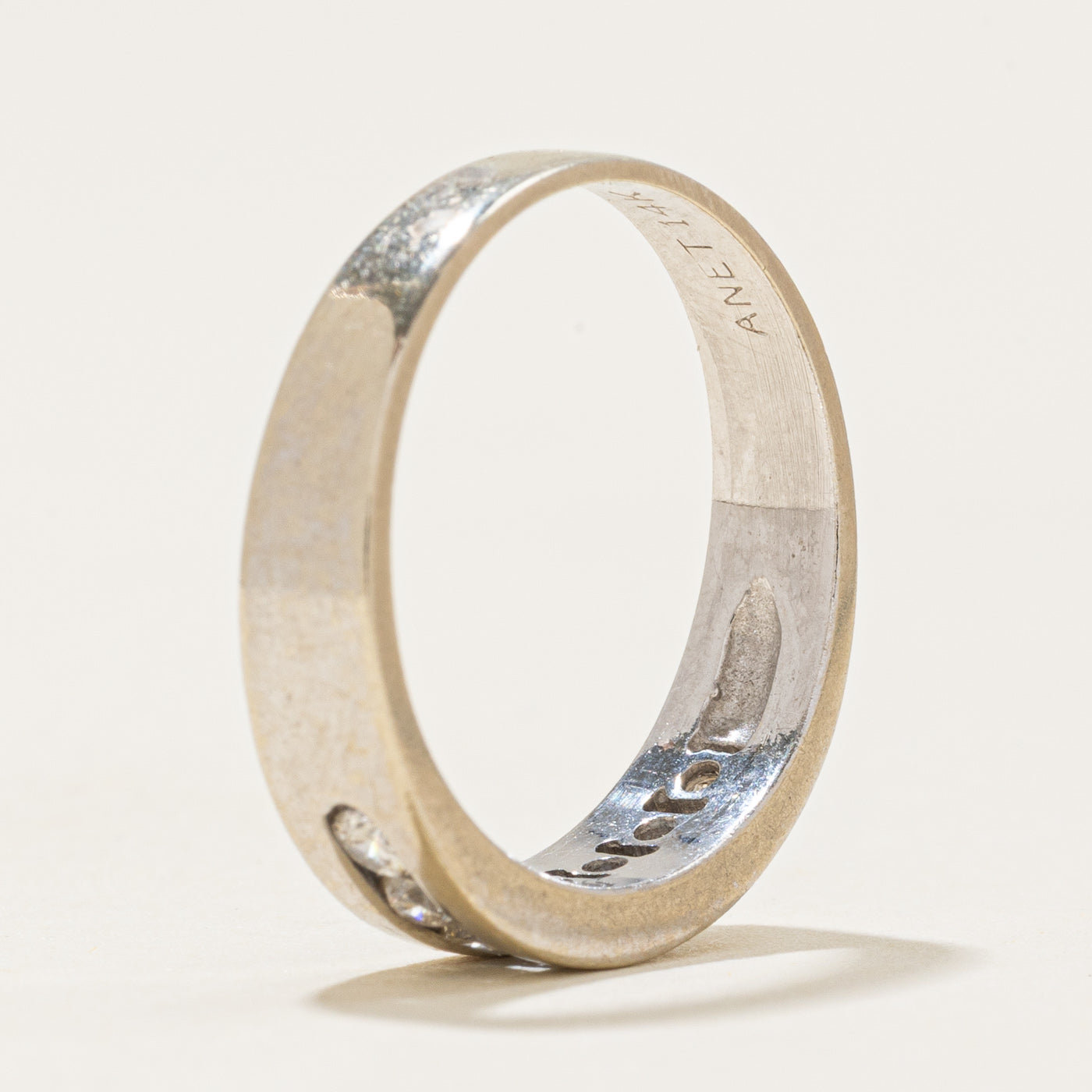 Channel Set Semi Eternity Diamond Band | 0.14ctw | SZ 5.5 |