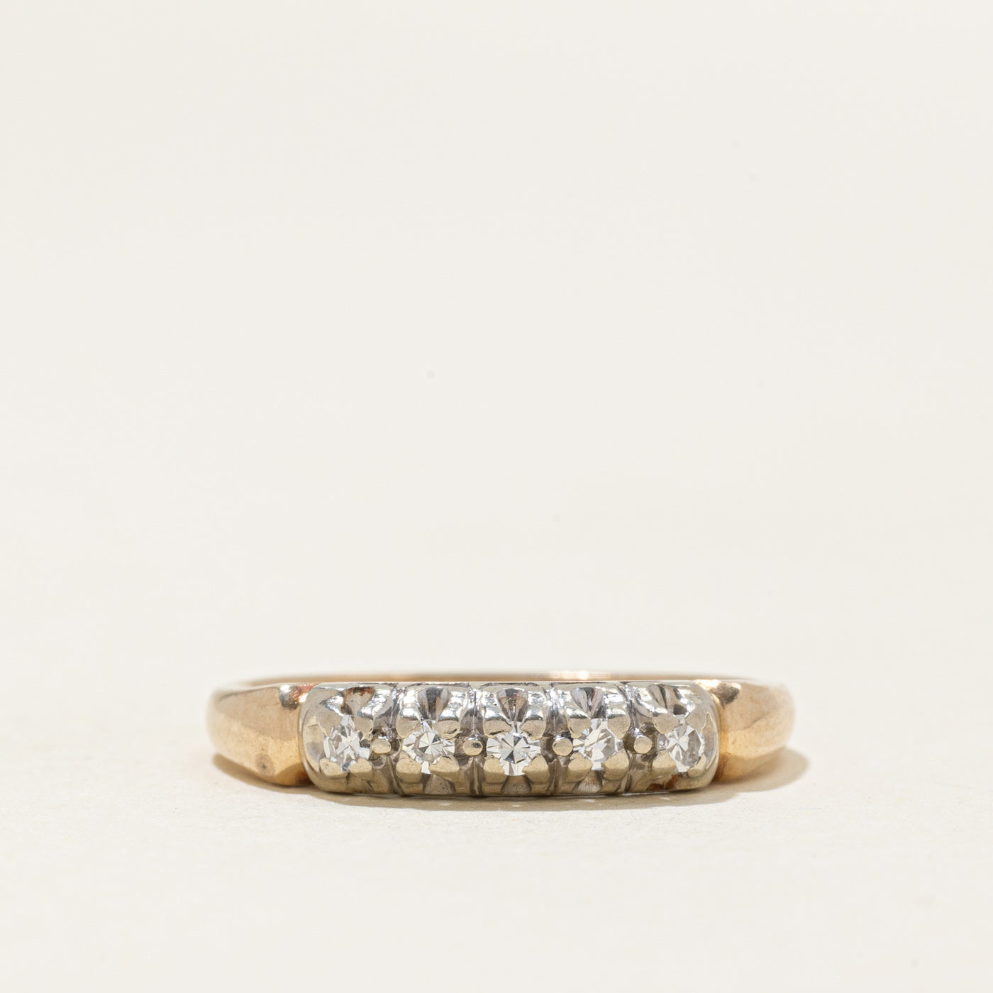 Five Stone Diamond Band | 0.07ctw | SZ 6.25 |
