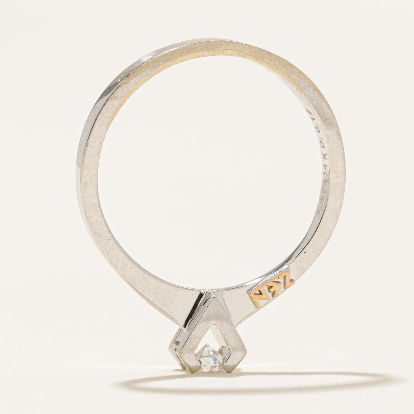 High Set Solitaire Diamond Ring | 0.12ct | SZ 6.0 |