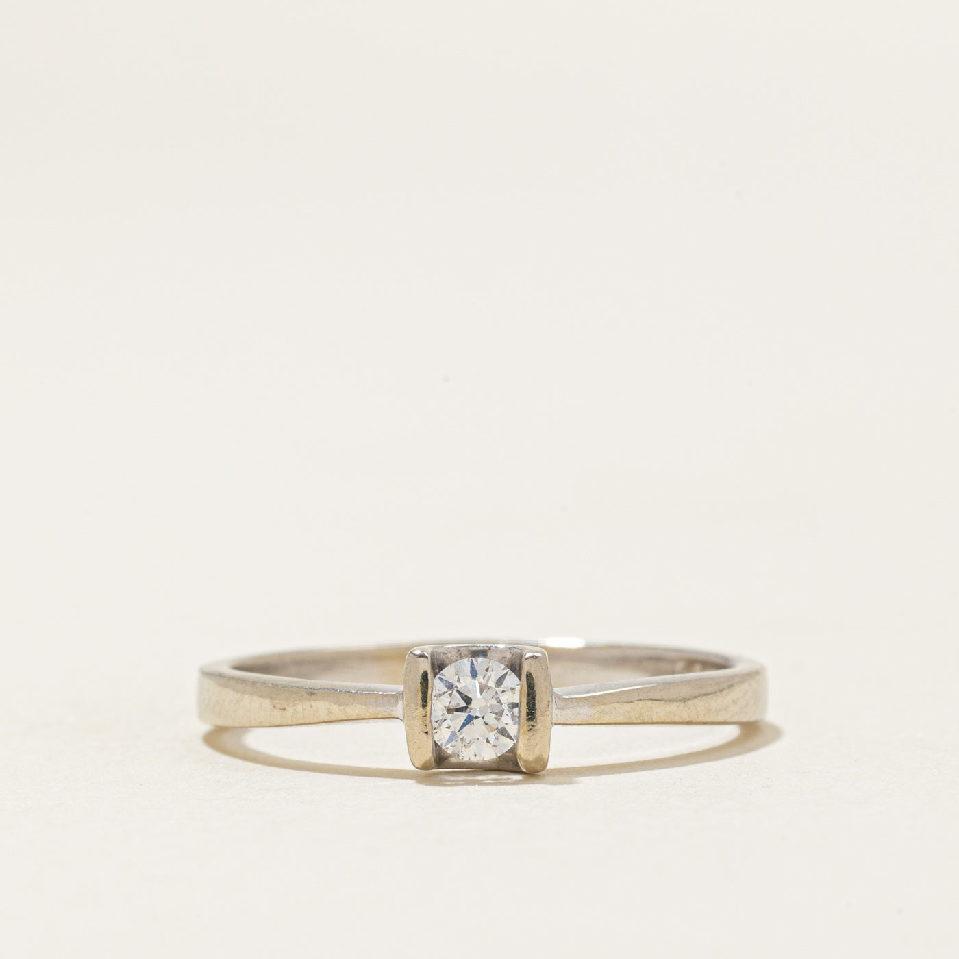 Tension Set Solitaire Diamond Ring | 0.15ct | SZ 8.0 |