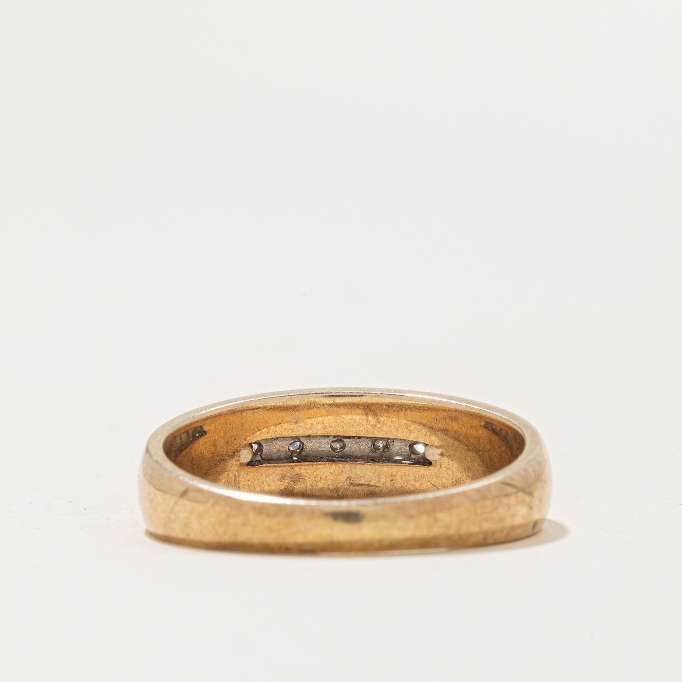 Bague cinq diamants | 0,08 ct au total | Taille 10,0 |