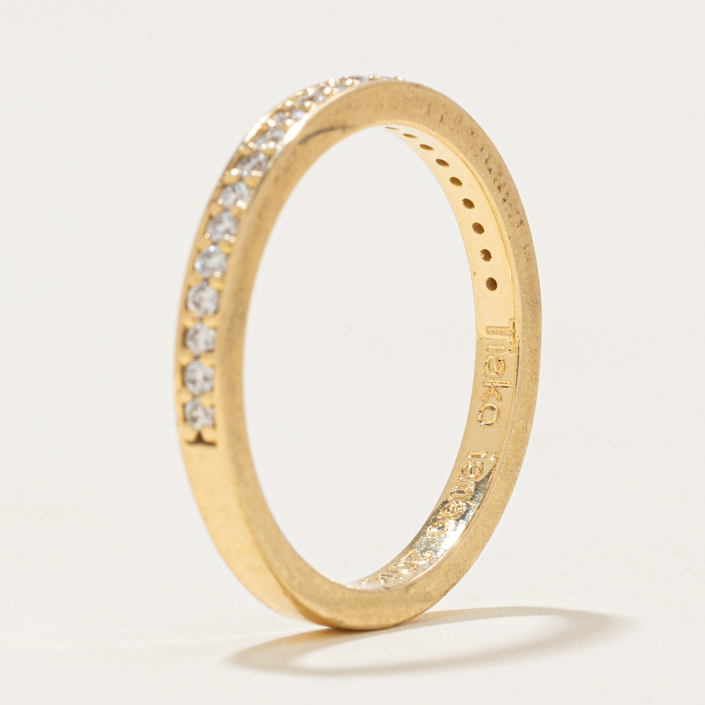 18k Semi Eternity Diamond Band | 0.23ctw | 2.15mm | SZ 6.0 |