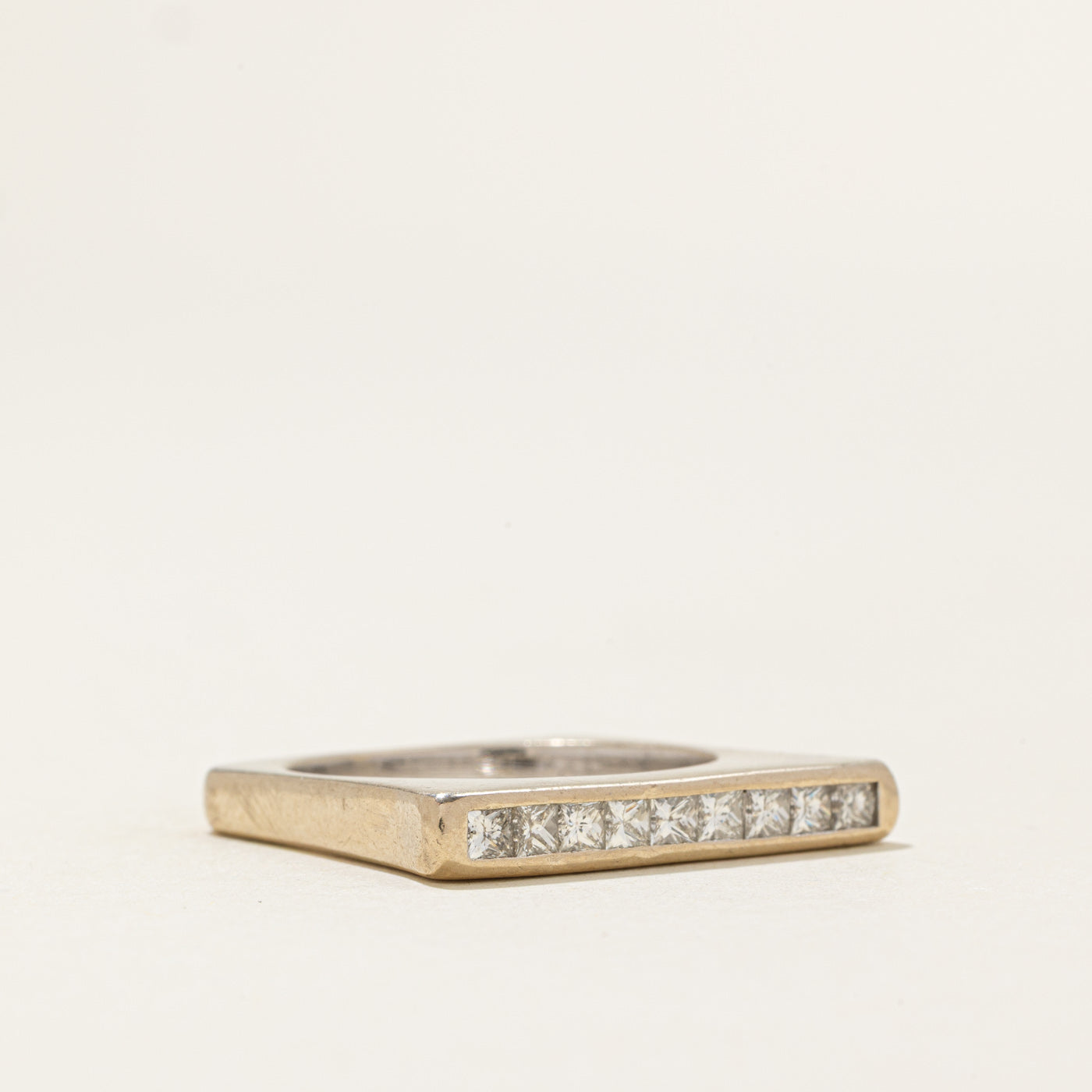 Channel Set Diamond Square Shank Band | 0.45ctw | 3.60mm | SZ 7.25 |