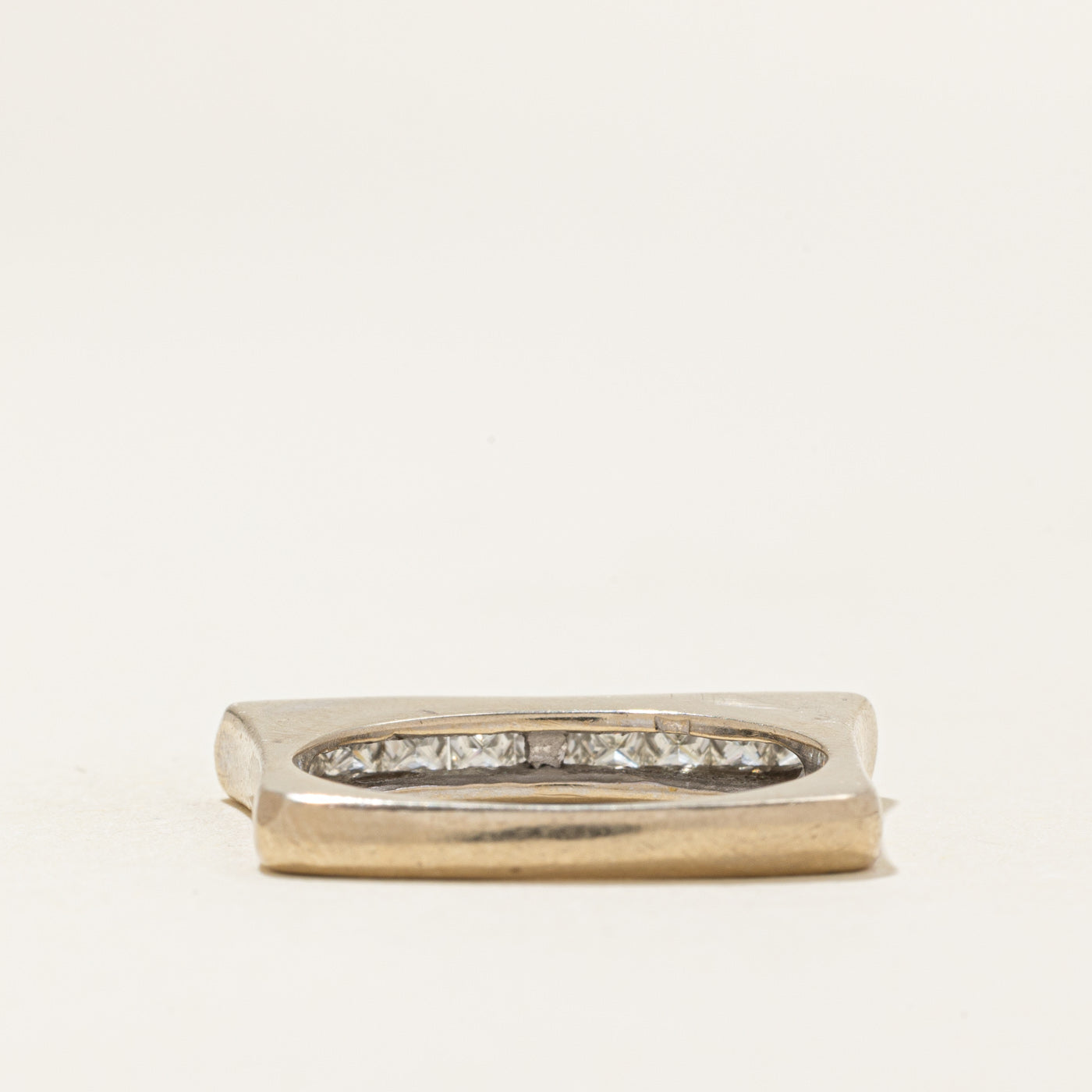 Channel Set Diamond Square Shank Band | 0.45ctw | 3.60mm | SZ 7.25 |