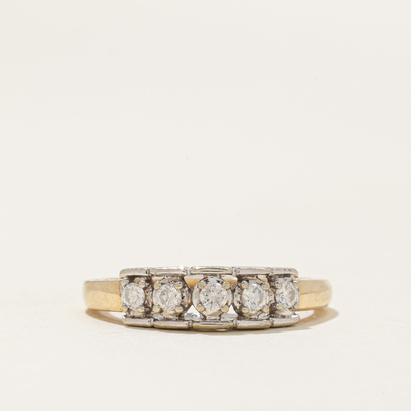 Five Stone Diamond Band | 0.2ctw | SZ 6.75 |